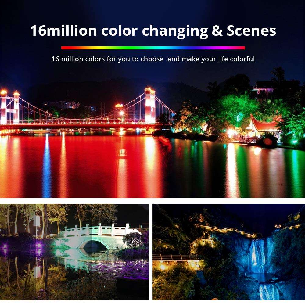 BENEXMART Tuya Zigbee Smart LED Garden Light Outdoor 10W AC100~240V LED Work with Hue Voice Control by Alexa (60) 5