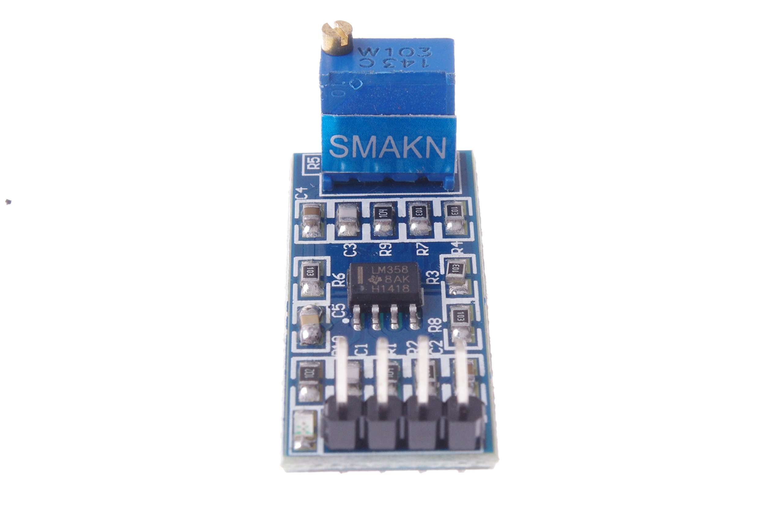 SMAKN LM358 100 Gain Signal amplification module Operational Amplifier DC5-12V 6