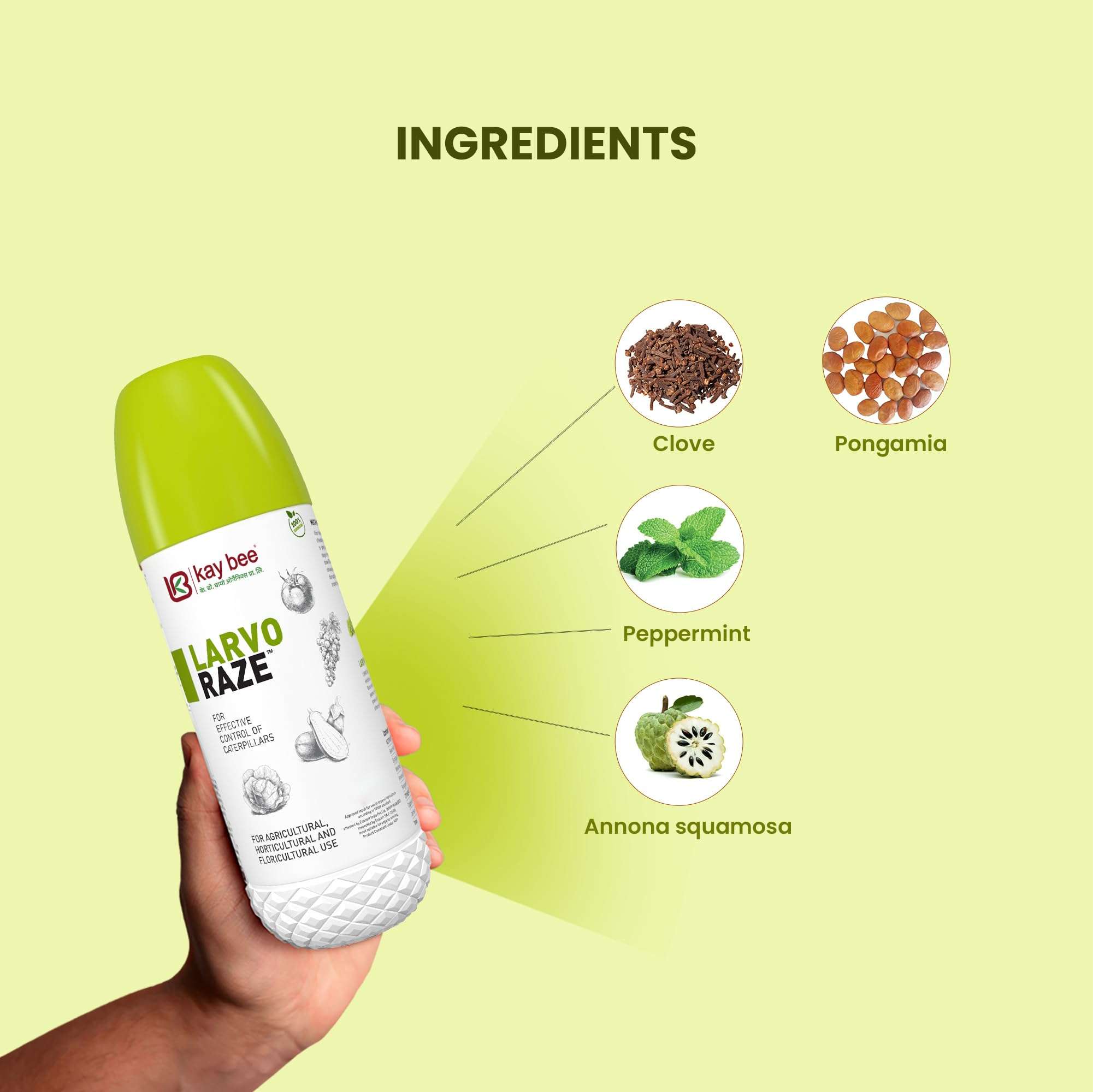 Kay Bee Larvo Raze | Organic Larva Control for Plants | Natural Larva Control for Crops - 500 Ml 5
