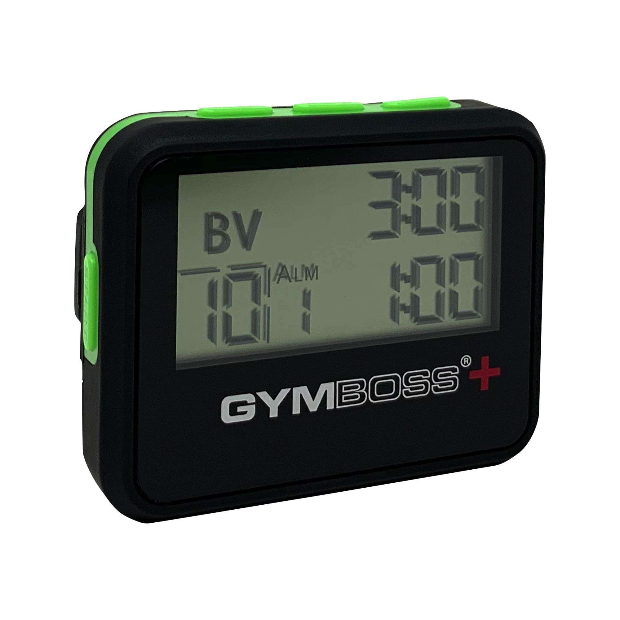 Gymboss Plus Interval Timer and Stopwatch - Black/Green Softcoat 1