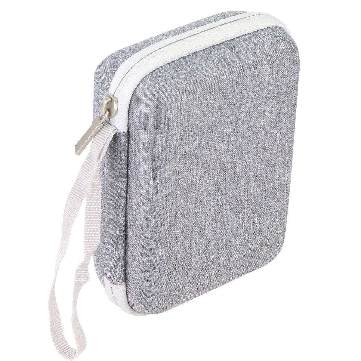 khanka Hard Travel Case Replacement for Compatible with Kodak Mini 3 Square Portable Printer - Social Media Photo Instant Printer (Gray Zipper) 3