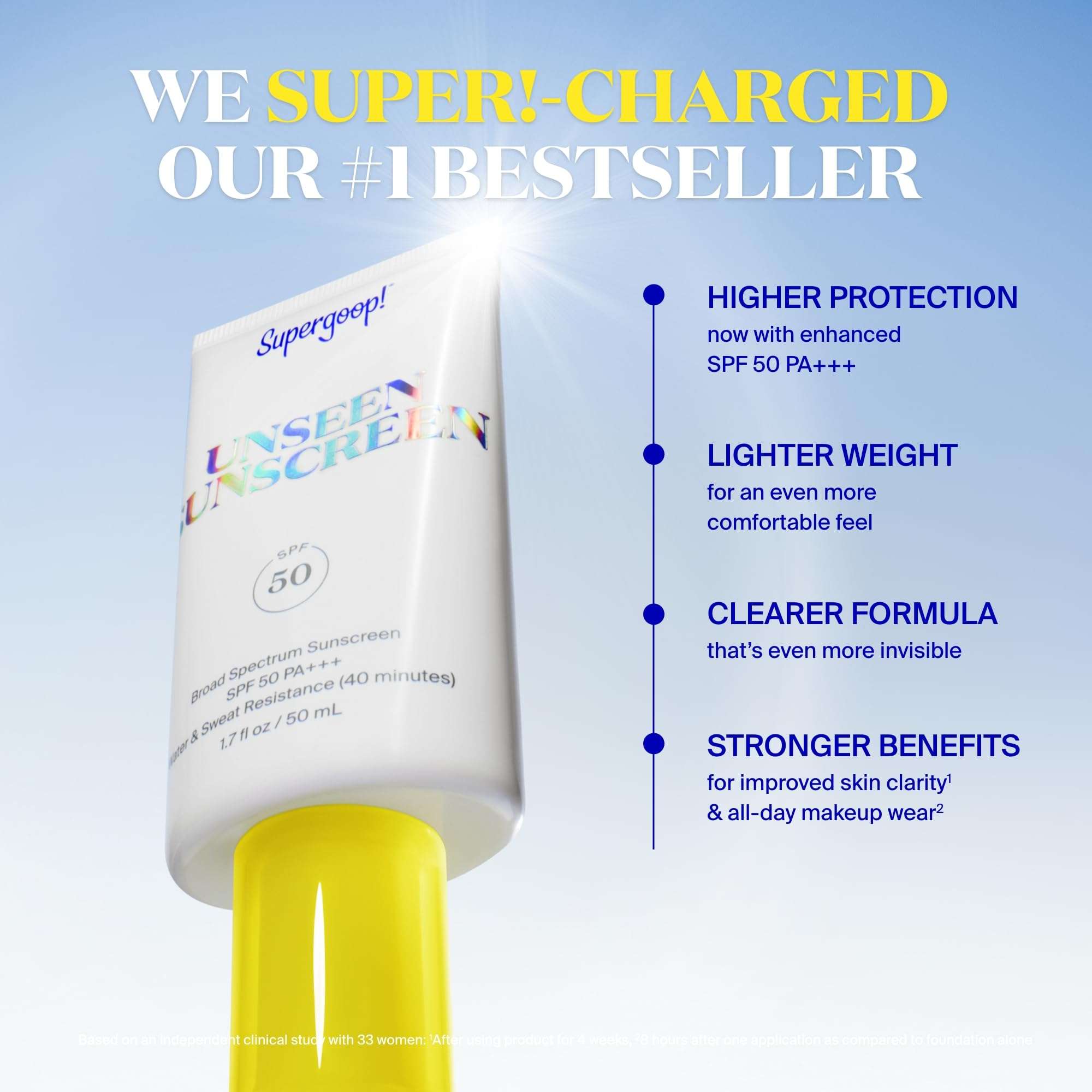 Supergoop! Unseen Sunscreen SPF 50 Invisible Sun Protection for Face (1.7 fl oz) + PLAY Antioxidant Body Mist SPF 50 (Pack of 2, 6 fl oz Each) - Broad Spectrum Body & Face Sunscreen for Sensitive Skin 3