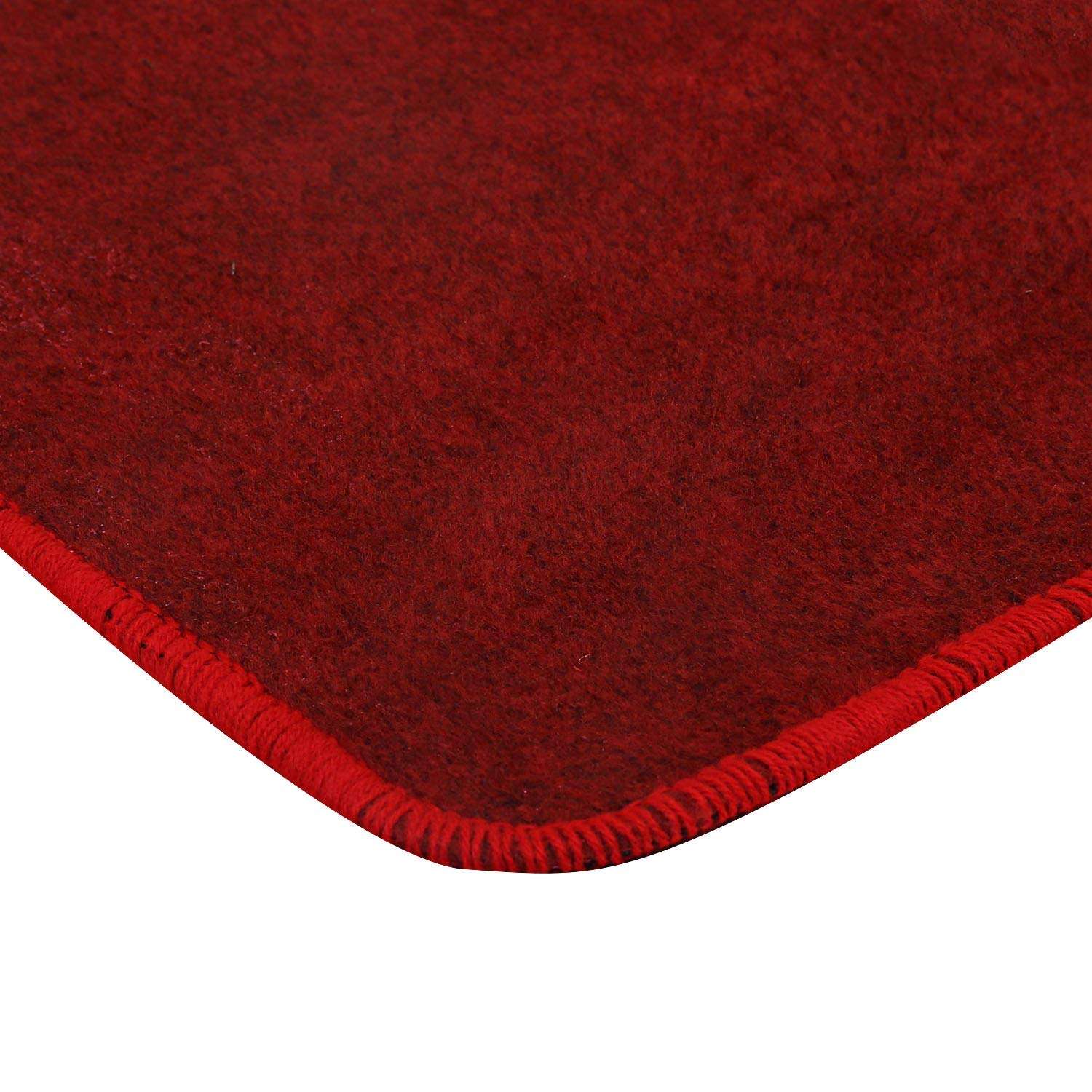 Heart Home Microfiber Anti Slip 3 Pieces Bath Mat 22"x14", Red CTHH2791 4