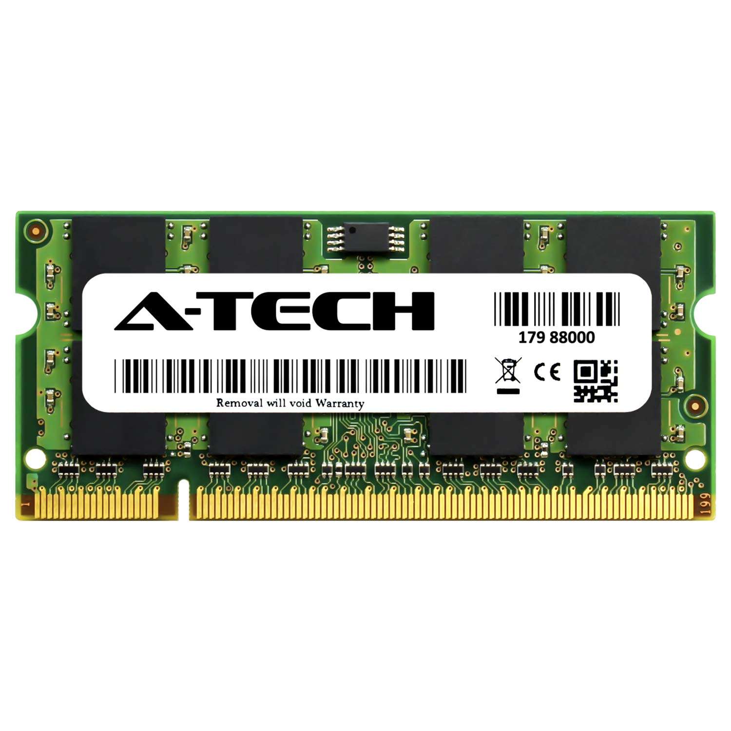 A-Tech 8GB KIT (2 x 4GB) for Dell Studio Notebook Series 1537 1555 (DDR2) 1737 (8GB Max). SO-DIMM DDR2 Non-ECC PC2-6400 800MHz RAM Memory 2