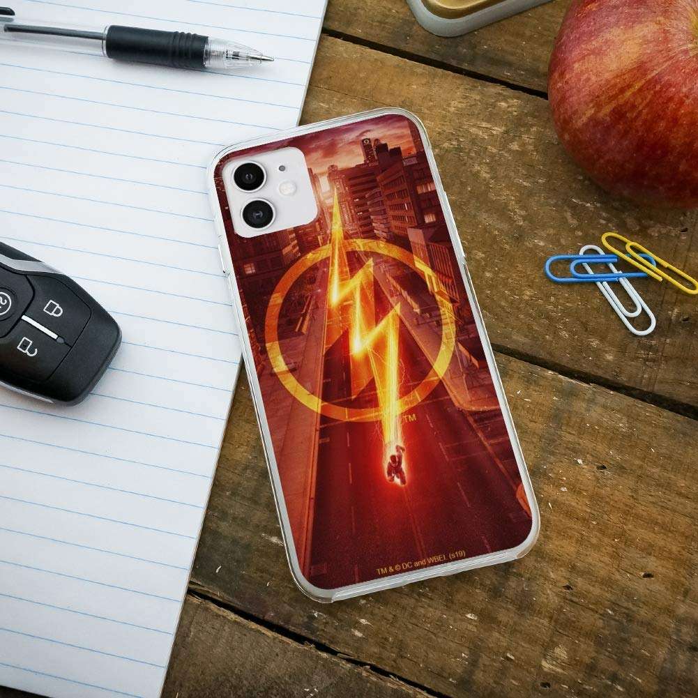 The Flash TV Series Lightning Streak Protective Slim Fit Hybrid Rubber Bumper Case Fits Apple iPhone 8, 8 Plus, X, 11, 11 Pro,11 Pro Max 4