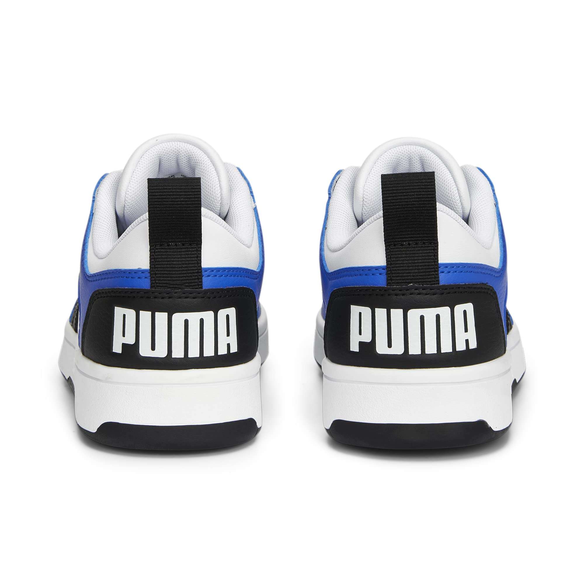 PUMA Rebound Layup Sneaker, White Black-Royal Sapphire, 4.5 US Unisex Big Kid 5