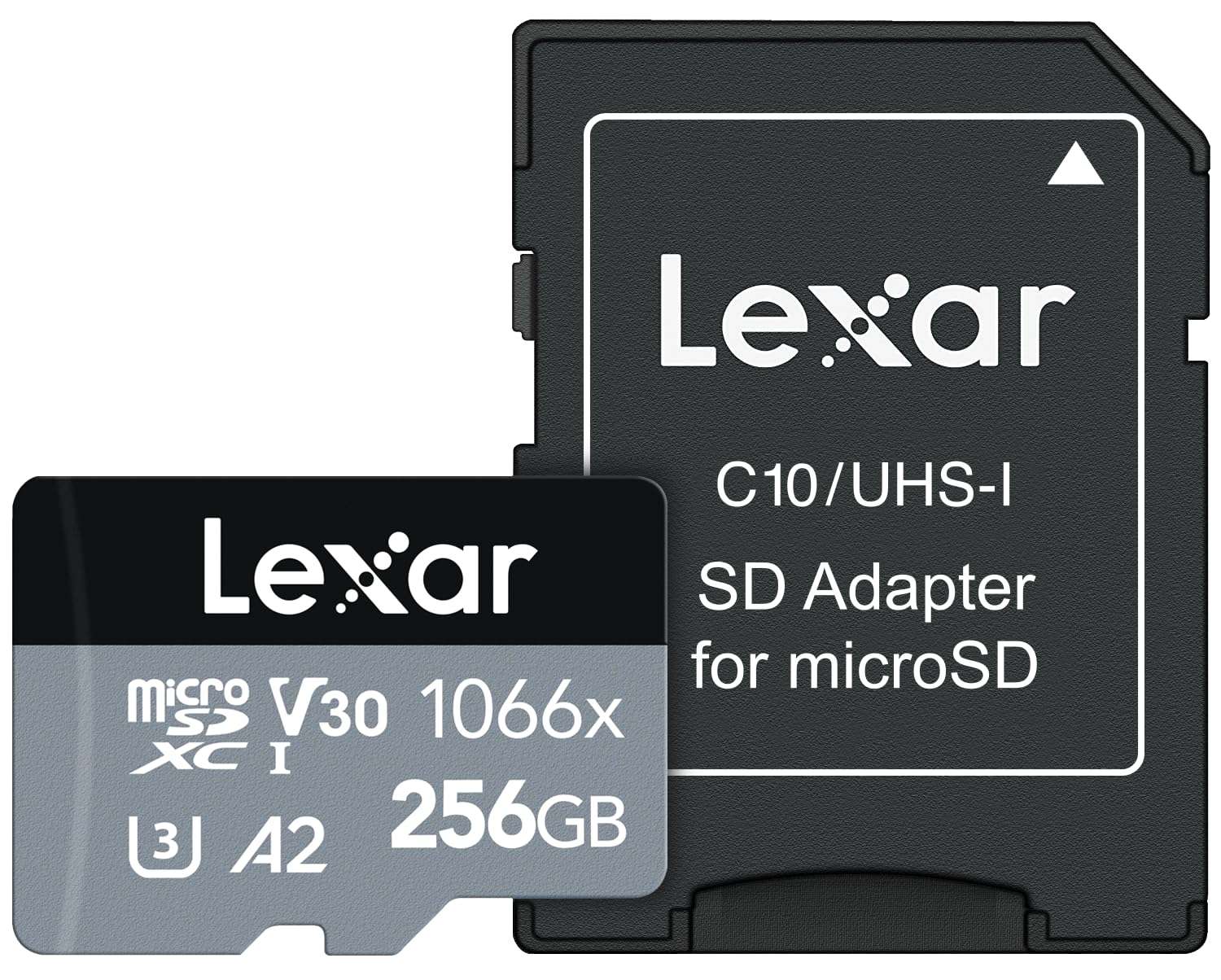 Lexar 1066x Micro SD Cards 256GB & 128GB - UHS-I, 160MB/s Reading, 120MB/s Writing, U3, V30, A2 - Silver 3