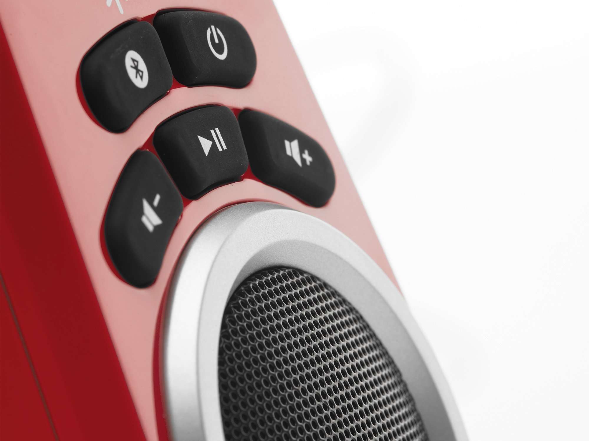 ION Clipster Ultra-Portable Bluetooth Speaker with Built-In Clip (Red) 3