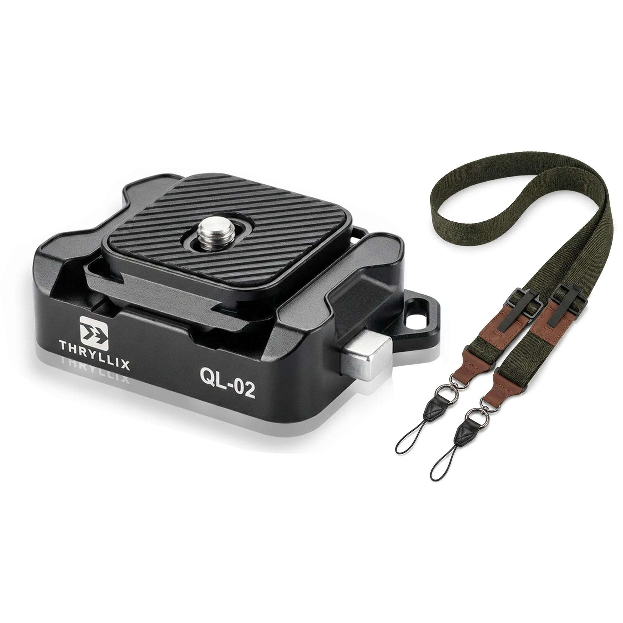 Camera Strap Quick Release Kit with Shoulder Strap,4-Direction Slide-In Plate & Base, Compatible with PD Plate/Arca 38mm, Aluminum Camera Holder for Neck & Shoulder Carry, for GoPro, DSLR & Mirrorless