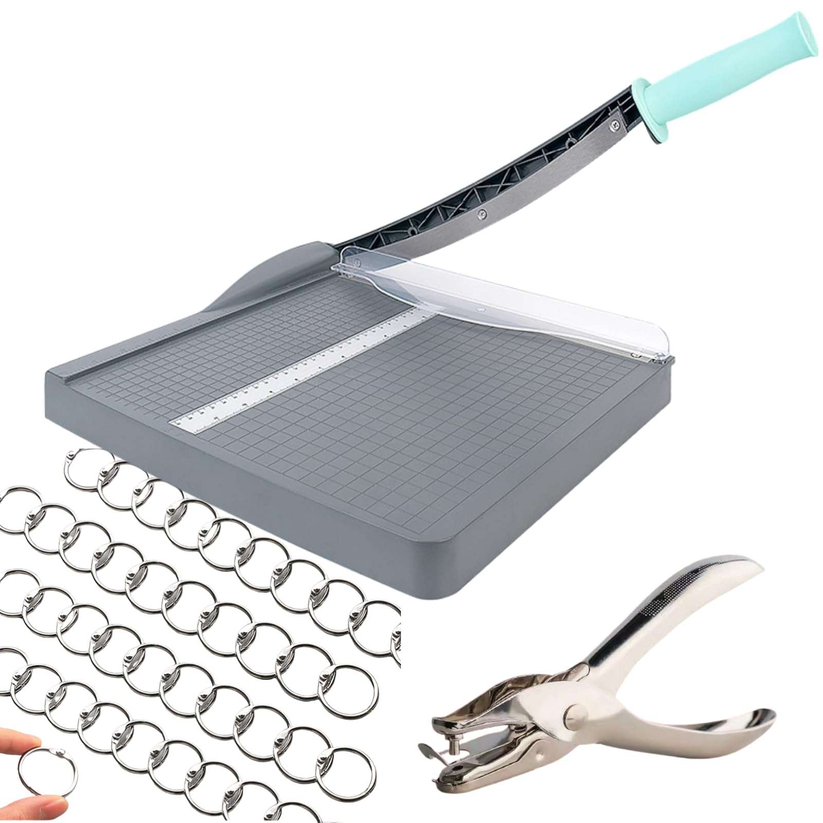 12 Inch Paper Cutter, 16 Sheet Capacity Guillotine Paper Cutter Paper Cutting Board, Guillotine Trimmer for Cutting of Cardstock, Photos, and Crafts