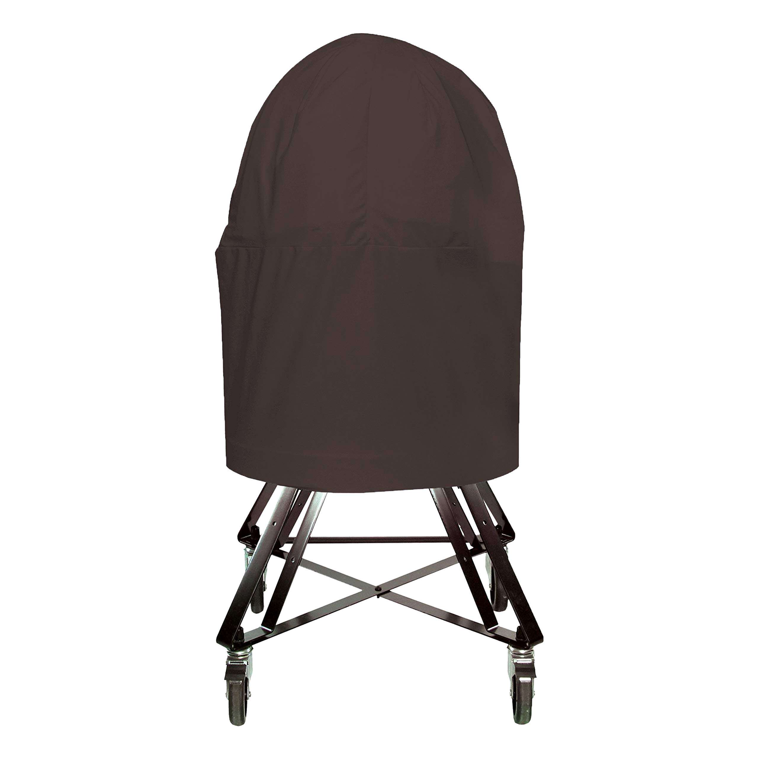 Kamado Grill Outdoor Patio Cover 12 Oz - Waterproof & Weather Resistant Egg Grill Cover - Patio Furniture Covers with Drawstring for Snug fit (22" D x 40" H, Coffee)