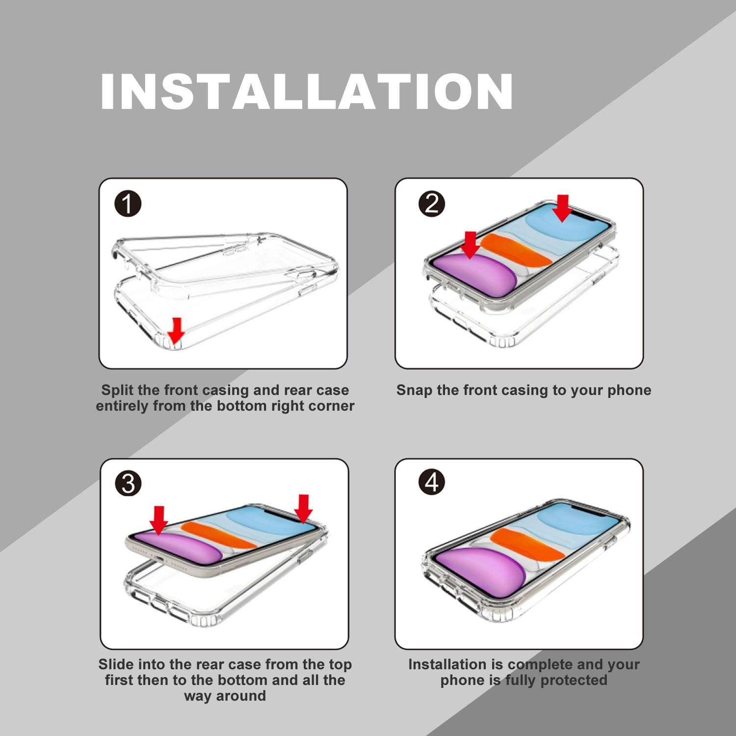 AIRWEE Moto G Power case, Dual Layer Moto G8 Power Clear Case with Hard PC+TPU Shockproof Bumper Protective Cover for Motorola Moto G Power 2020,Tropical Palm Tree 6