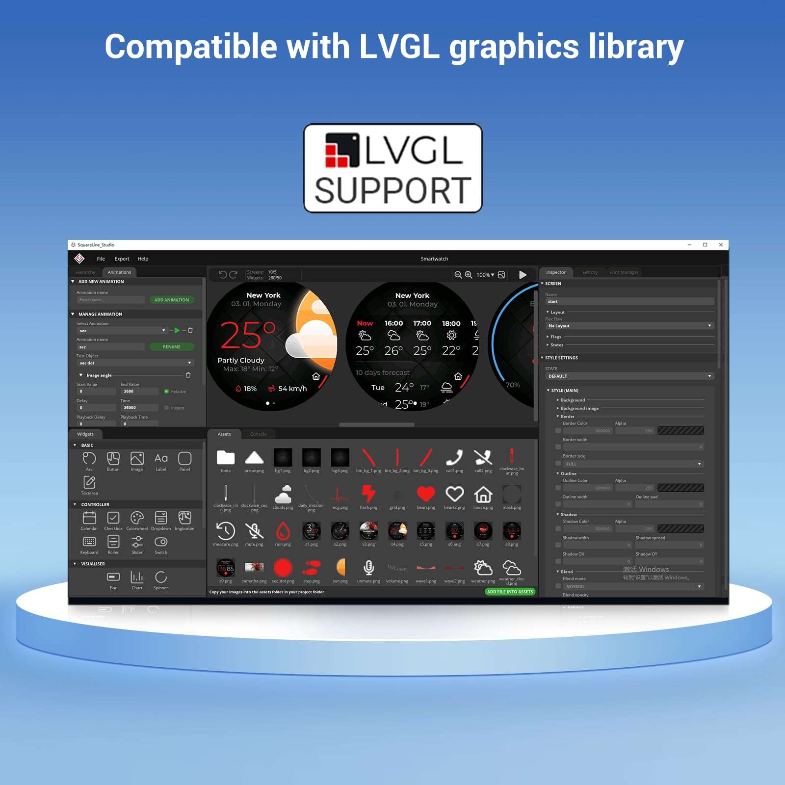 ESP32 Touchscreen Monitor 5 Inch TFT LCD Touch Screen 800x480 SPI HMI Display ESP32-S3 5