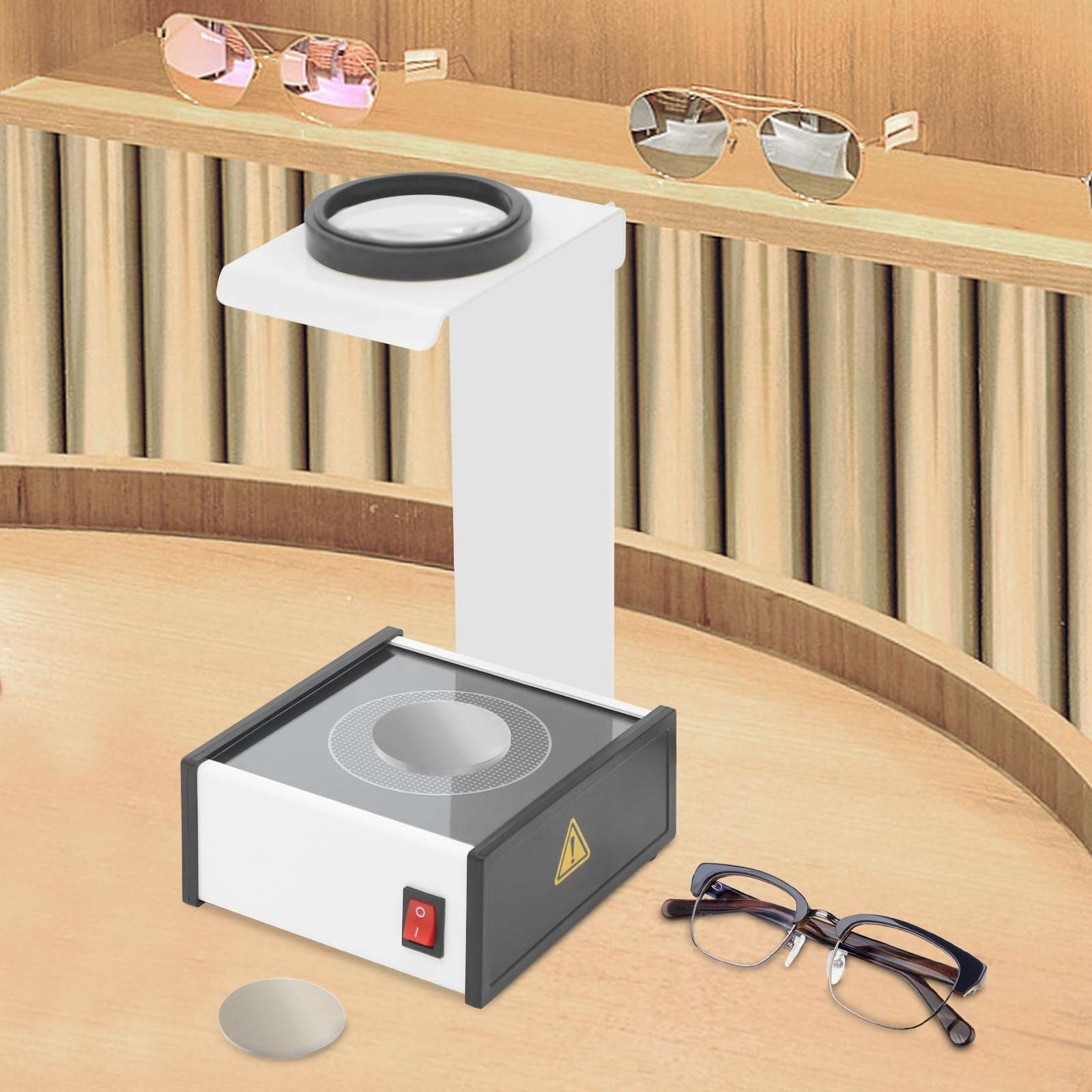 DUIBAII Optical Polariscope Lens Stress Tester, Multi Focal Progressive Lens Testing Machine, Professional Progressive Lens Testing Crystal Lens Detector, Detector Measurer Glasses Test Equipment 4