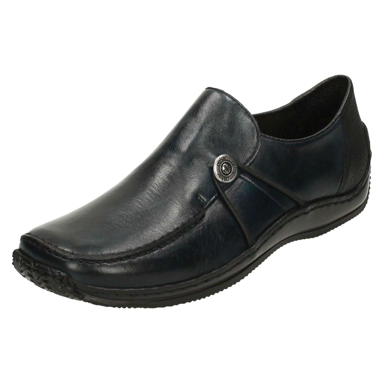 Rieker Womens-Slipper Blau 941934-5, Gr. 38/Sz. 7 M US 3