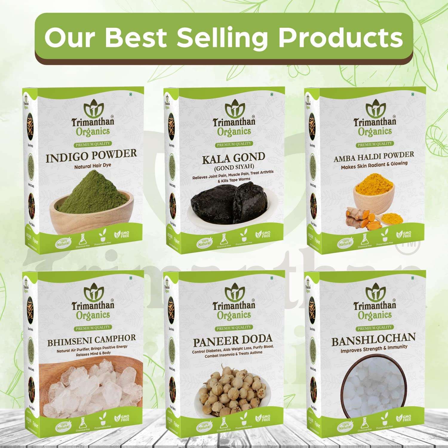 TRIMANTHAN ORGANICS Pomegranate Powder Hair & Skin Care Natural Face pack Powder (250 GM) 6