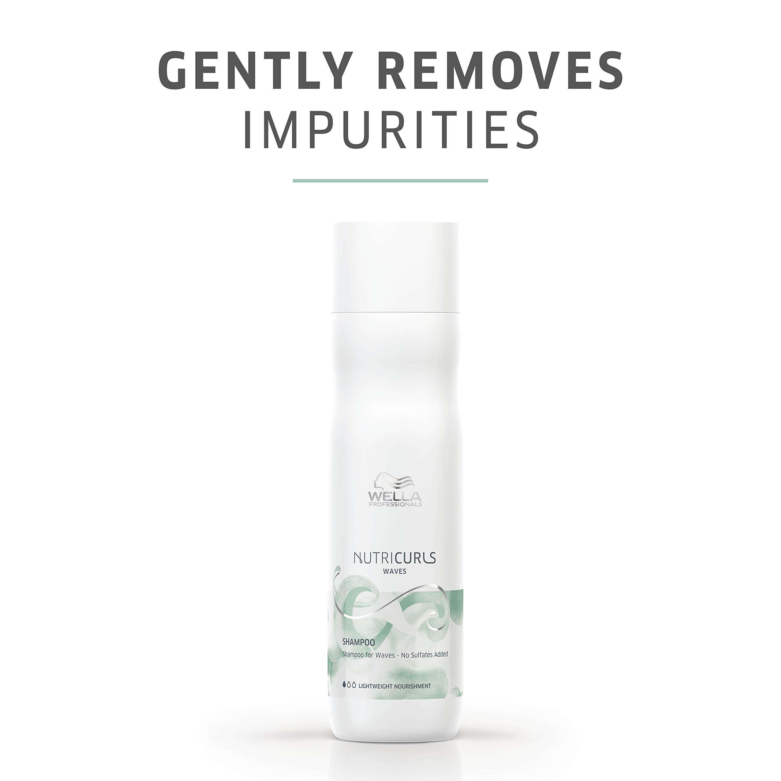 Wella Professionals NUTRICURLS Sulphate Free Shampoo 250ml and Detangling Conditioner 200ml duo for Waves & Curls 4