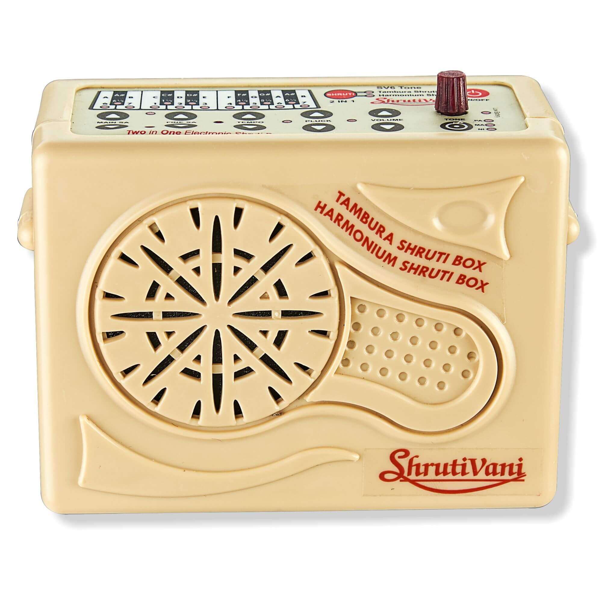 Shrutivani 2-in-1 Carnatic Electronic Shruti Box. Tanpura + Harmonium (Sruthi Petti Musical Instrument) (Beige Colour) 3