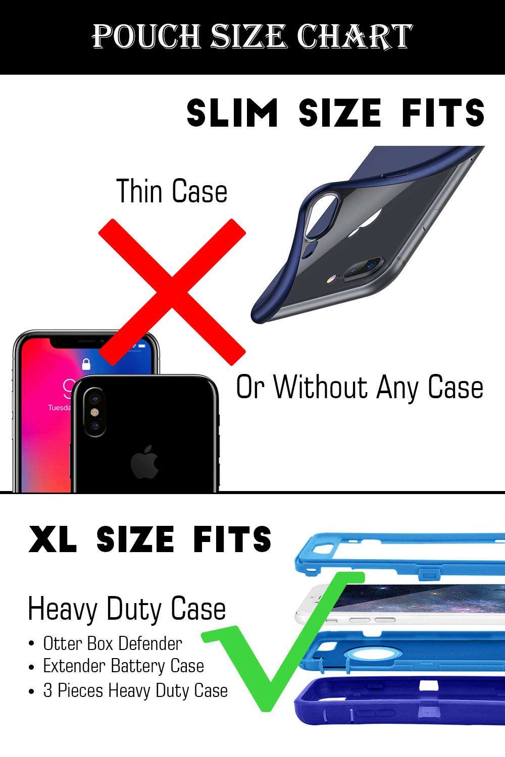 for Boost Mobile LG K51 Leather Case, by TMAN® Leather Holster Pouch Case with Magnetic Closure [Belt Clip] [Belt Loops] for LG K51 (XL Size Fit) 2