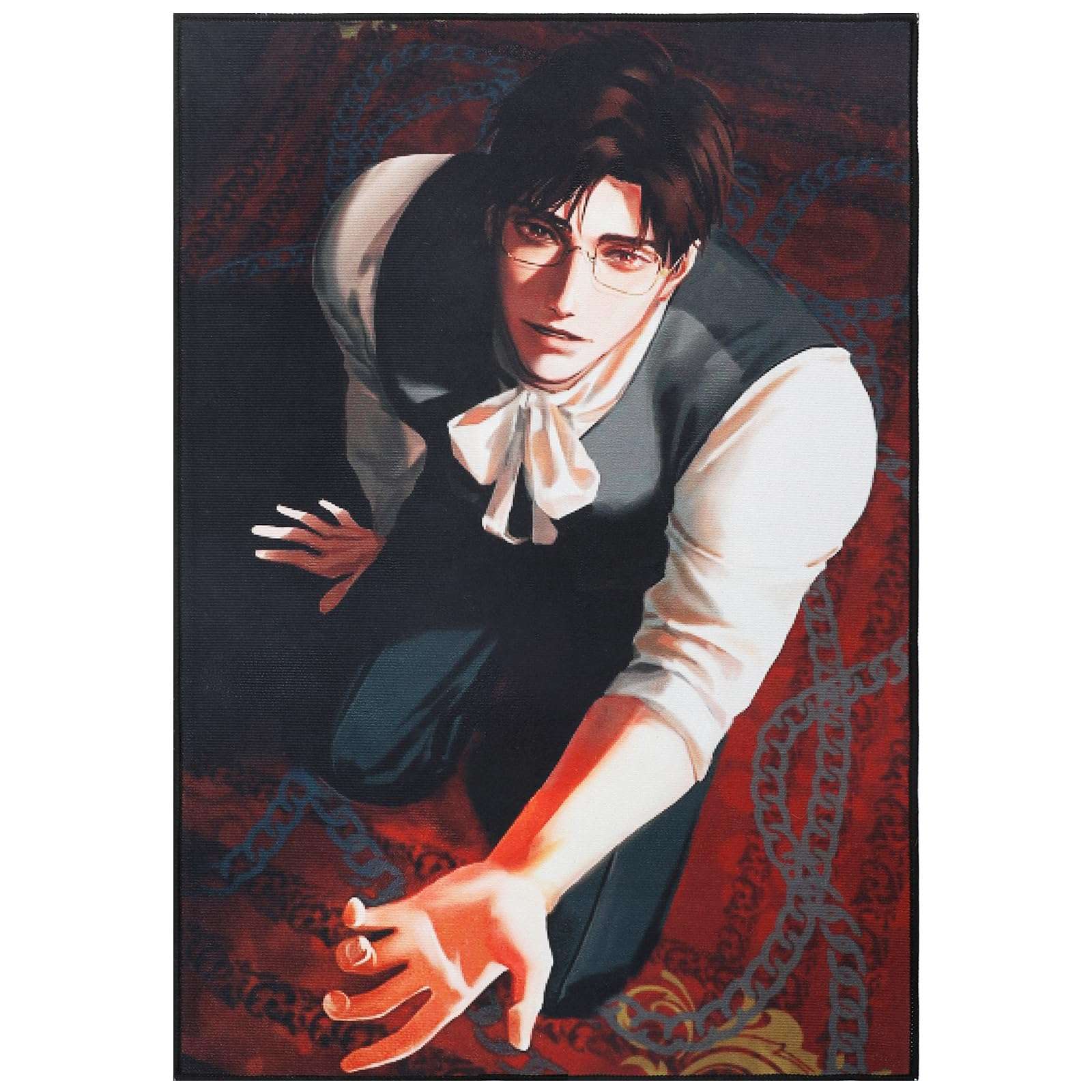 OtNiap Anime Rugs, Male Servant Rug, Soft Indoor Anime-Inspired Non-Slip Mats, Decorative Mat for Living Room, Gaming Room, Bedroom – Add a Touch of Romantic Charm to Your Home Space 24" L x 36" W 1