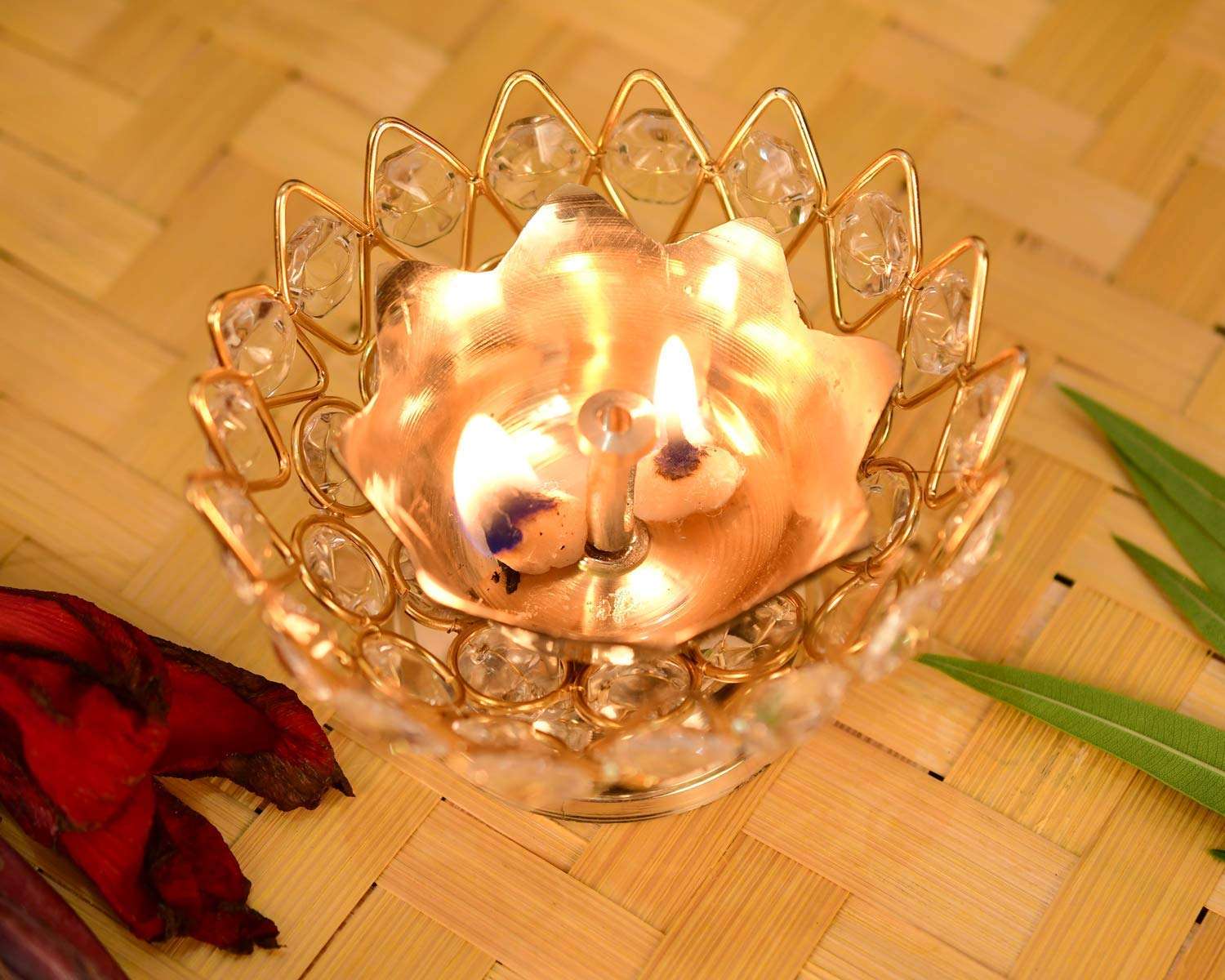 Collectible India Metal Decorative Bowl (3.5 x 2.1 x 3.5 inch, Gold), Small (DFBS151-Small) 3