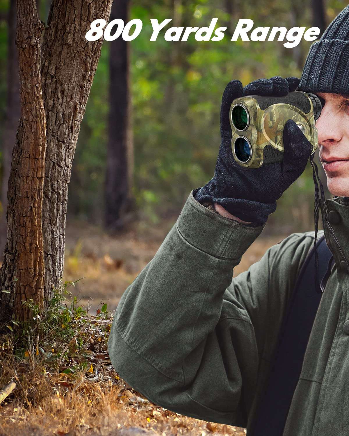 Wosports Hunting Range Finder, Archery Rangefinder for Bow Hunting with Flagpole Lock - Ranging - Speed and Scan 2