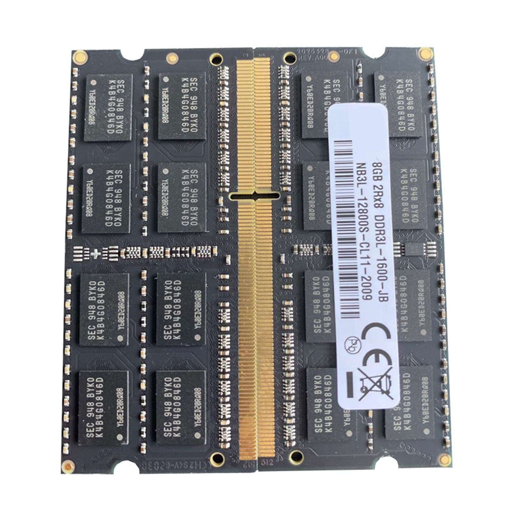 Hubceuo DDR3 8GB Laptop Ram Memory 1600Mhz PC3-12800 1.35V 204 Pins SODIMM Support Dual Channel for AMD Laptop Memory, 500129935 6
