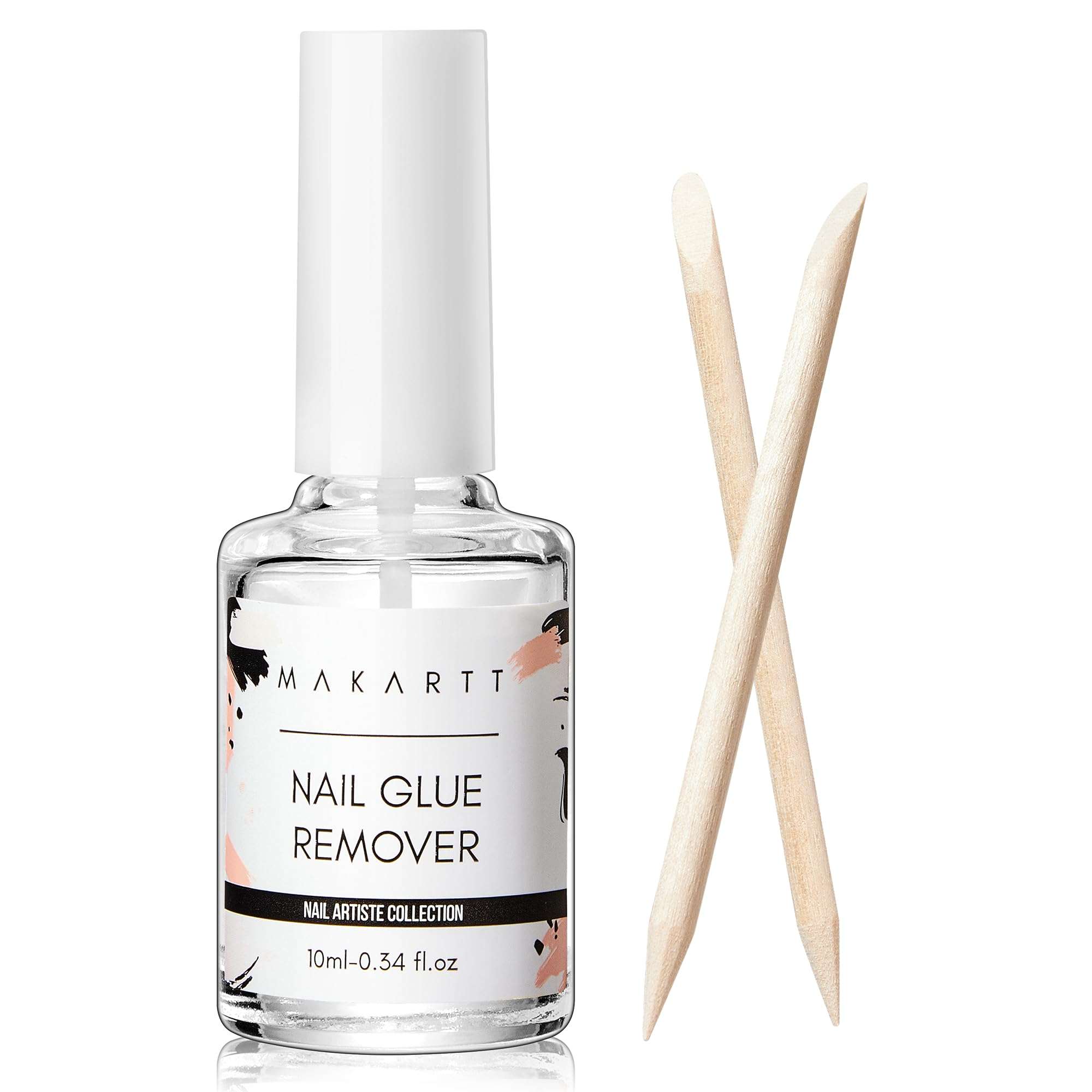 Makartt Nail Glue Remover for Press on Nails,10ML Glue Off for Nail Tips Acrylic Nails Fake Nails Debonder Adhessive Remover Acetone-free Nail Polish Remover, Can't Remove Gel Nail Polish 1