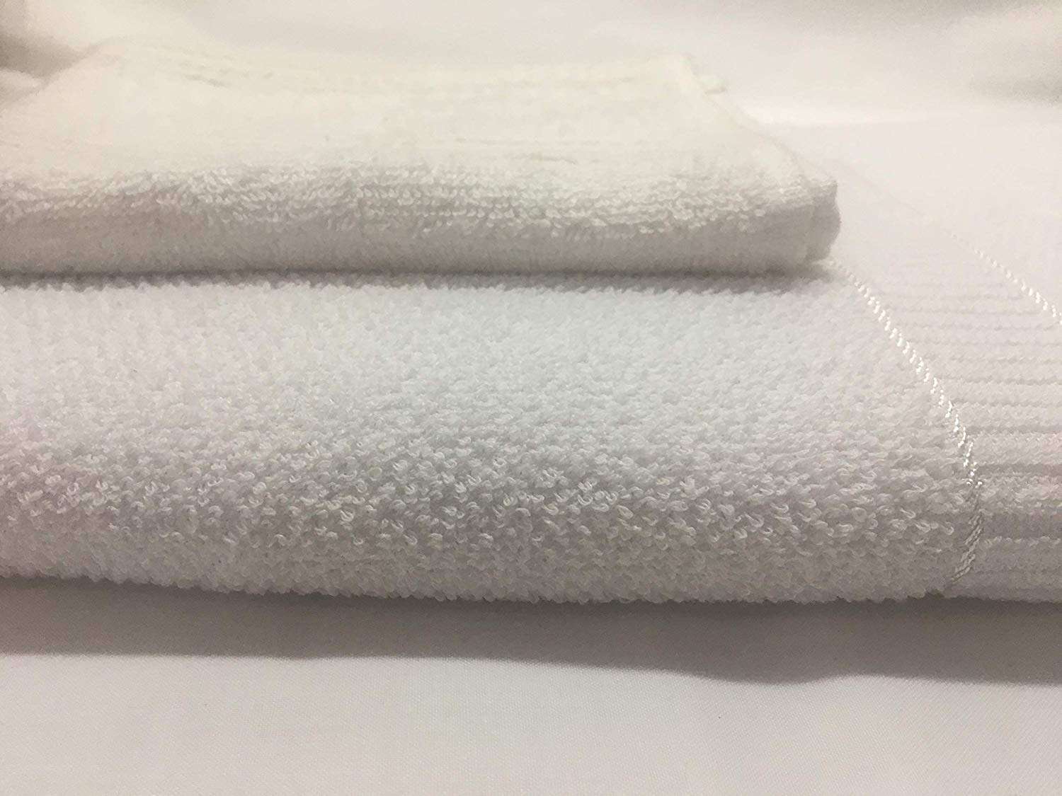 ELSTONE HOME Cotton Bath Towel (28 x 57 Inches) with Hand Towel Napkin (14 x 21) Combo White Colour High Absorbent 5