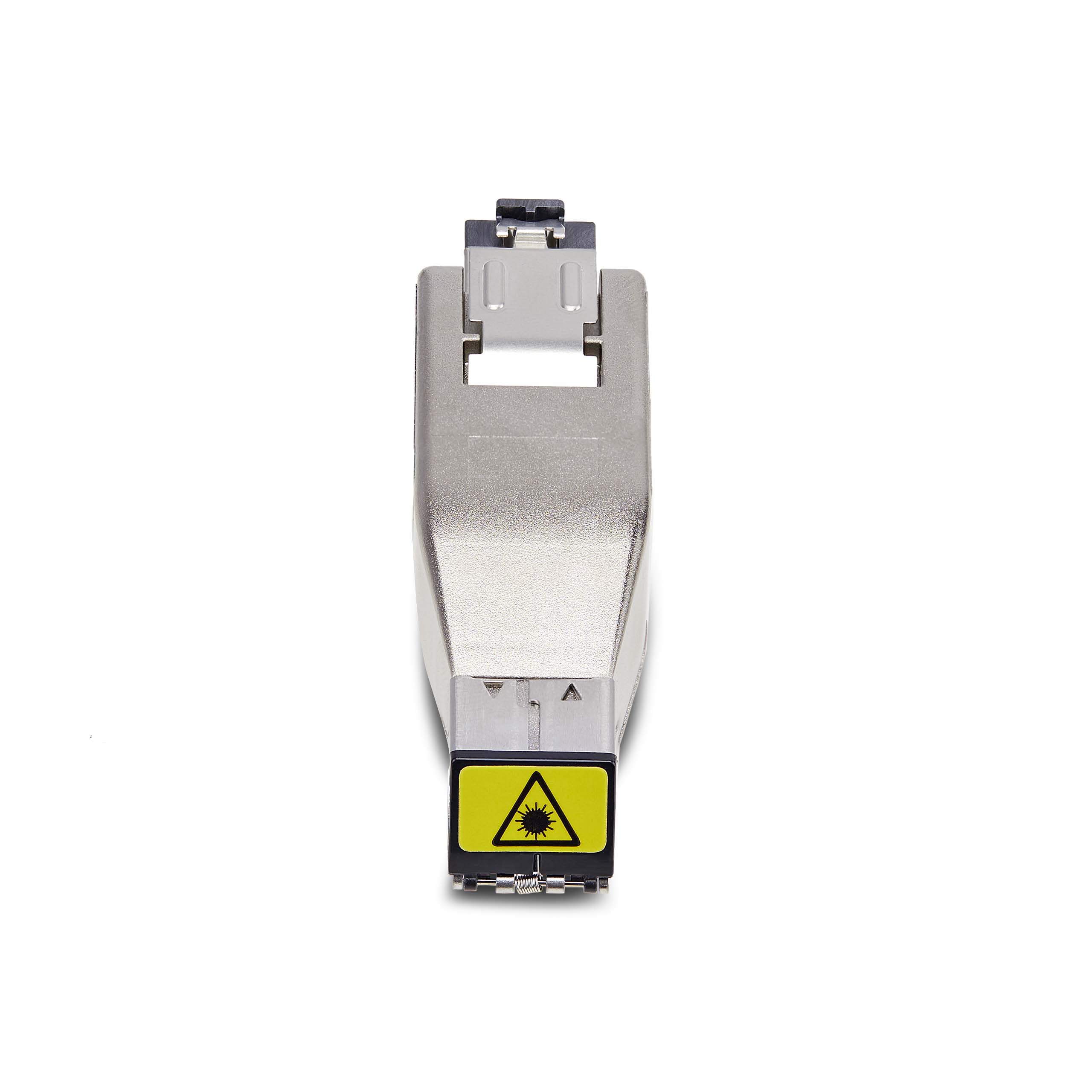 StarTech.com Gigabit Fiber to RJ45 Ethernet Media Converter Dongle, Optical Singlemode 10km/Multimode 800m, TAA, PoE Powered 5