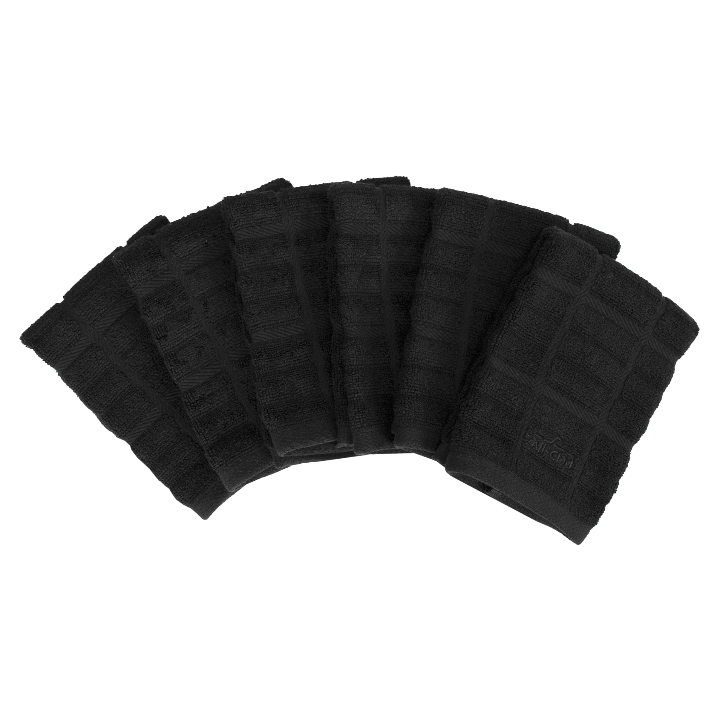 All-Clad Textiles 89314 Cotton Dish Cloth, 6-Pack, Black 2