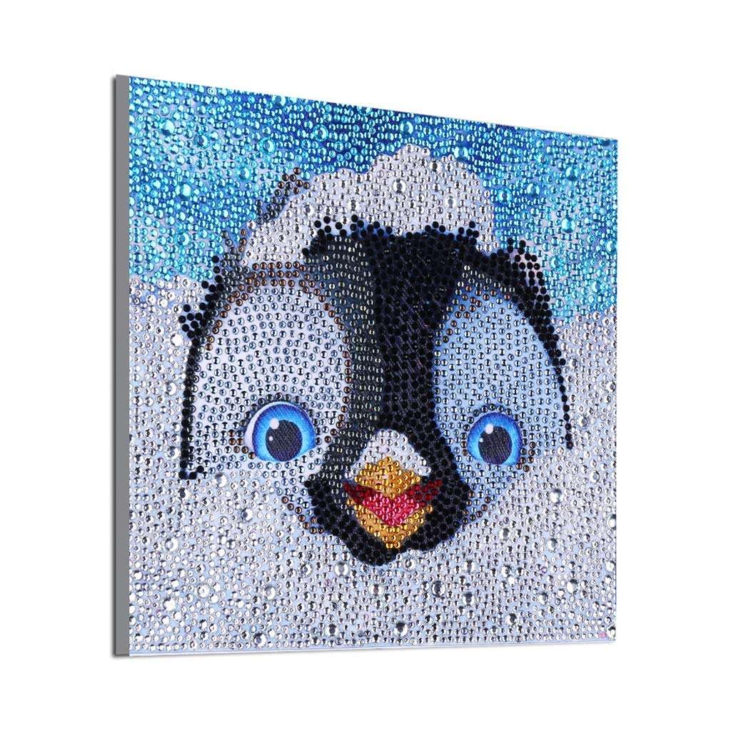 EEZYCHOIC 5D Diamond Painting Kits for Kids Full Drill Painting by Number Kits DIY Mosaic Making Arts Crafts Supplies for Children's Gifts (Penguin) 6