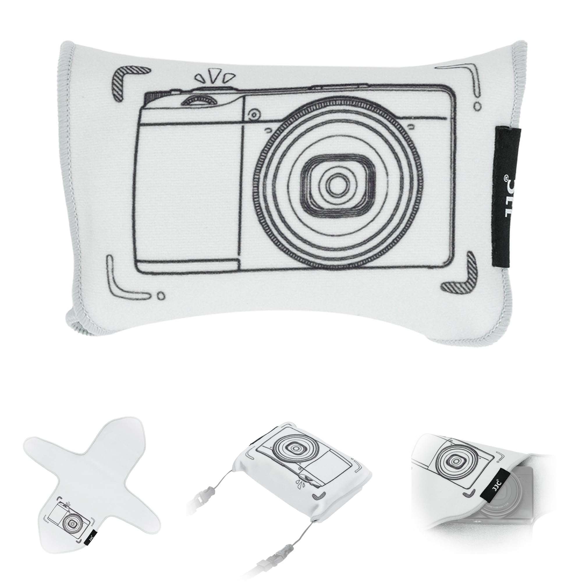 JJC Protective Wrap, Anti-Scratches and Self-Adhesive Camera Wrap for Ricoh GR IV GR4 GR III GR3 HDF GR IIIx GR3x HDF Sony RX100VII RX100VI RX100V Canon G7X Mark III, Camera Drawing Pattern 1