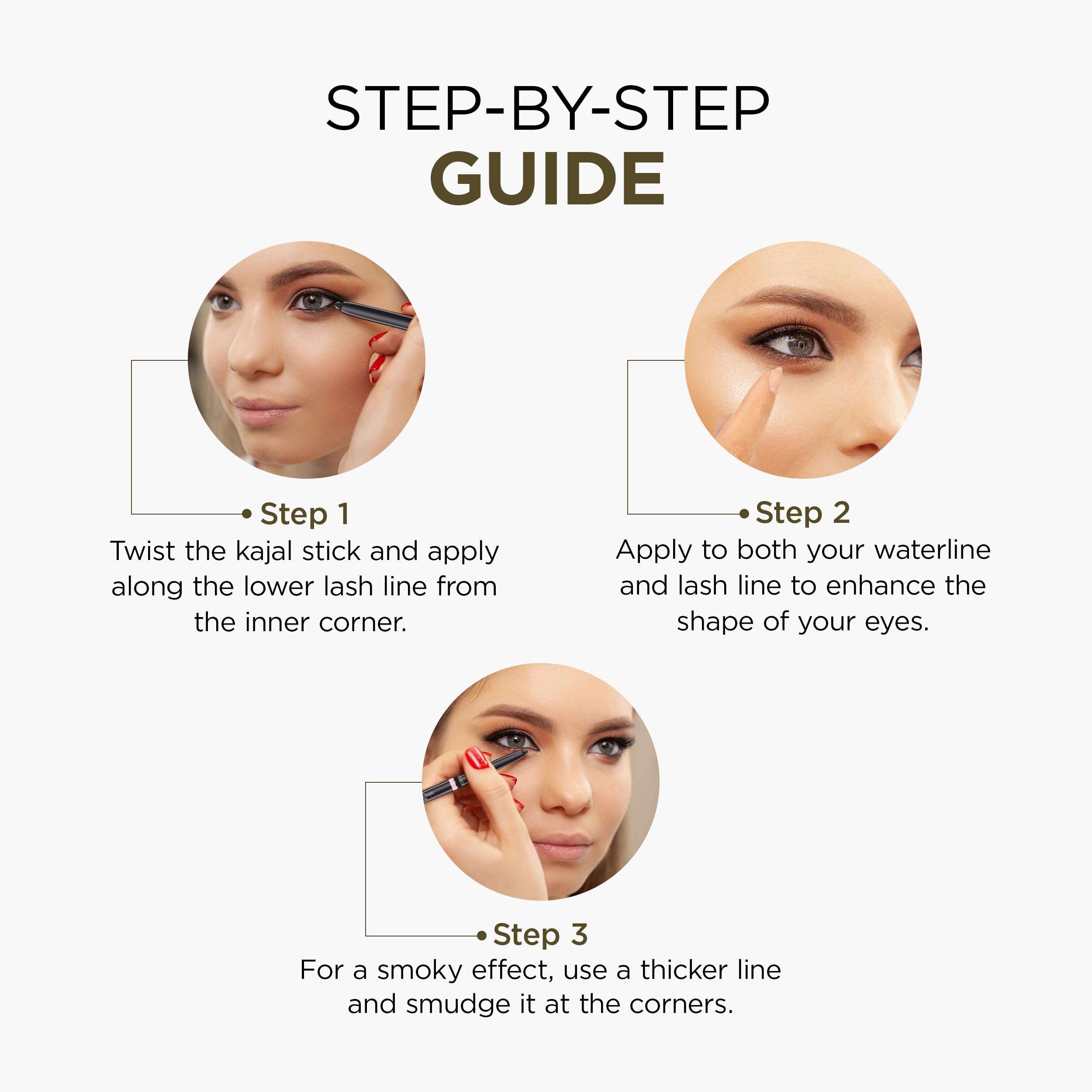 Oshea Colors Mesmeric Waterproof & Smudgeproof Matte Eye Defining Kajal | Intense Pigmentation, 12 Hrs Long Lasting with Quick Drying Formula (Black) (Pack of 2) 6