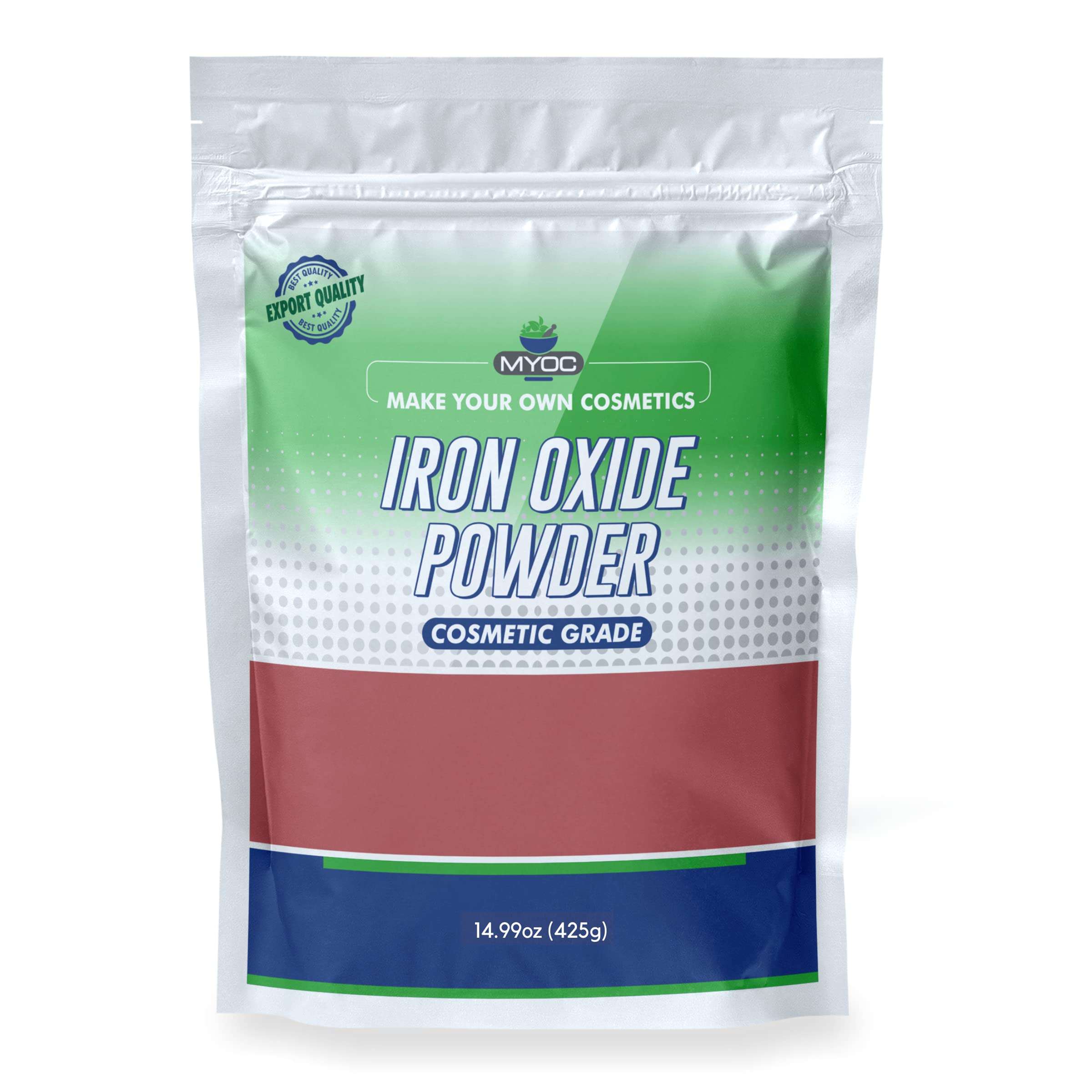 Myoc Iron Oxide Powder – 425 Gm(14.99Oz), Iron Oxide Powder Cosmetic Grade, Iron Oxide Powder for Pigment, Iron Oxide Powder for Sunscreen, Iron Oxide Powder for Makeup, Iron Oxide for Pottery & Slime 1