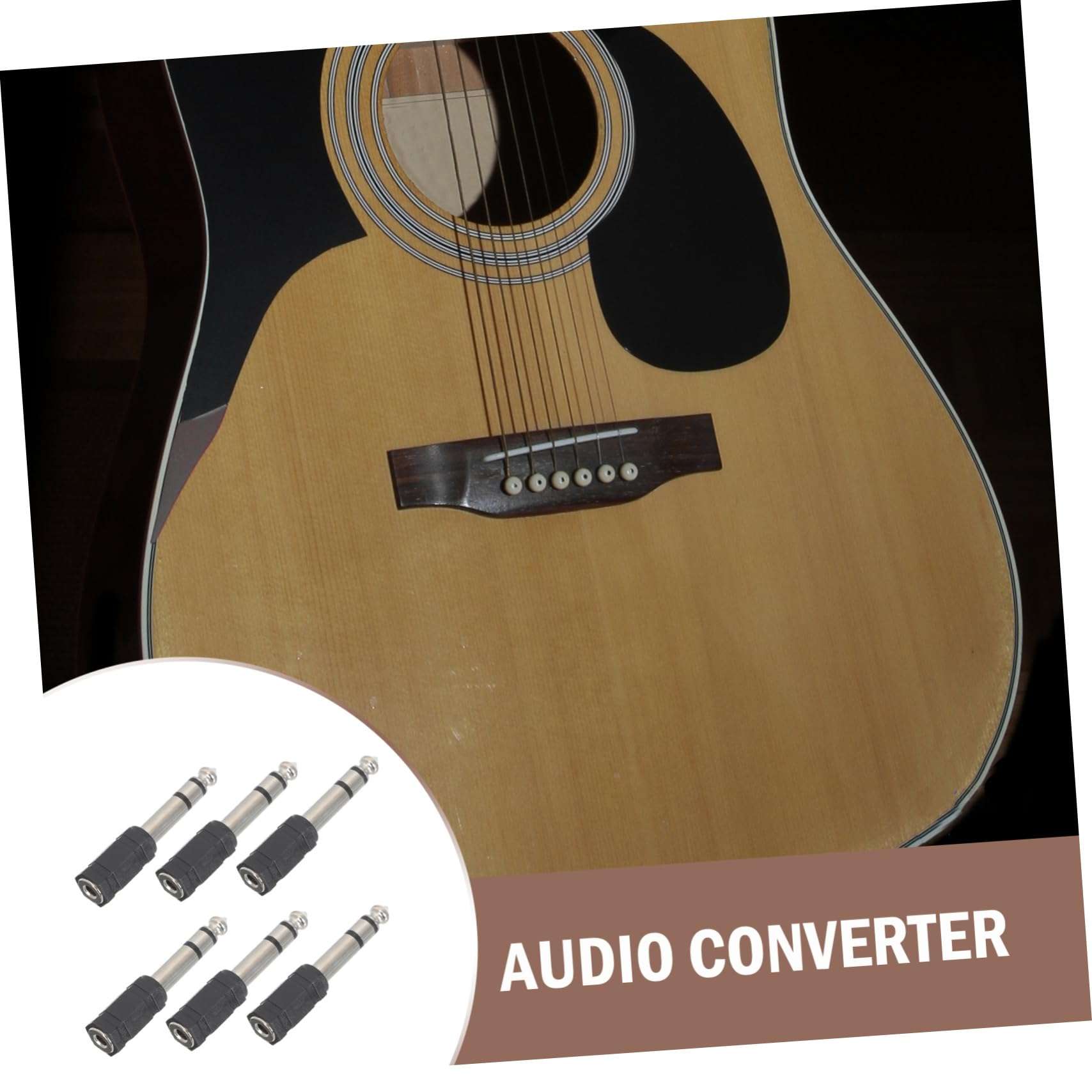 DOITOOL 6pcs Audio Adapter Headphones Jack Adapter Headphone Adapter USB to Aux Stereo Jack Microphone Connector Converter Headphone Jack Adapter USB to Audio Zinc Alloy 6