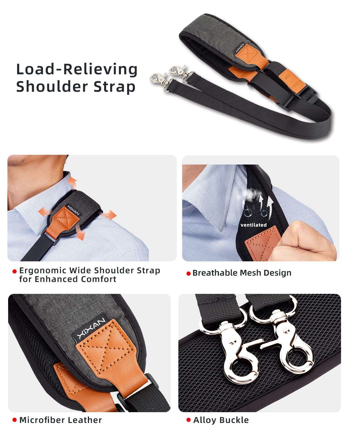 XIXAN Handheld Gimbal Stabilizer Accessories Load Relief Kit with Adjustable Shoulder Strap, Belt, Gimbal Cradle Support, Extension Rod. Hold Gimbal Easier and Longer. Fits DJI RS 4 mini/RS 3 mini 6