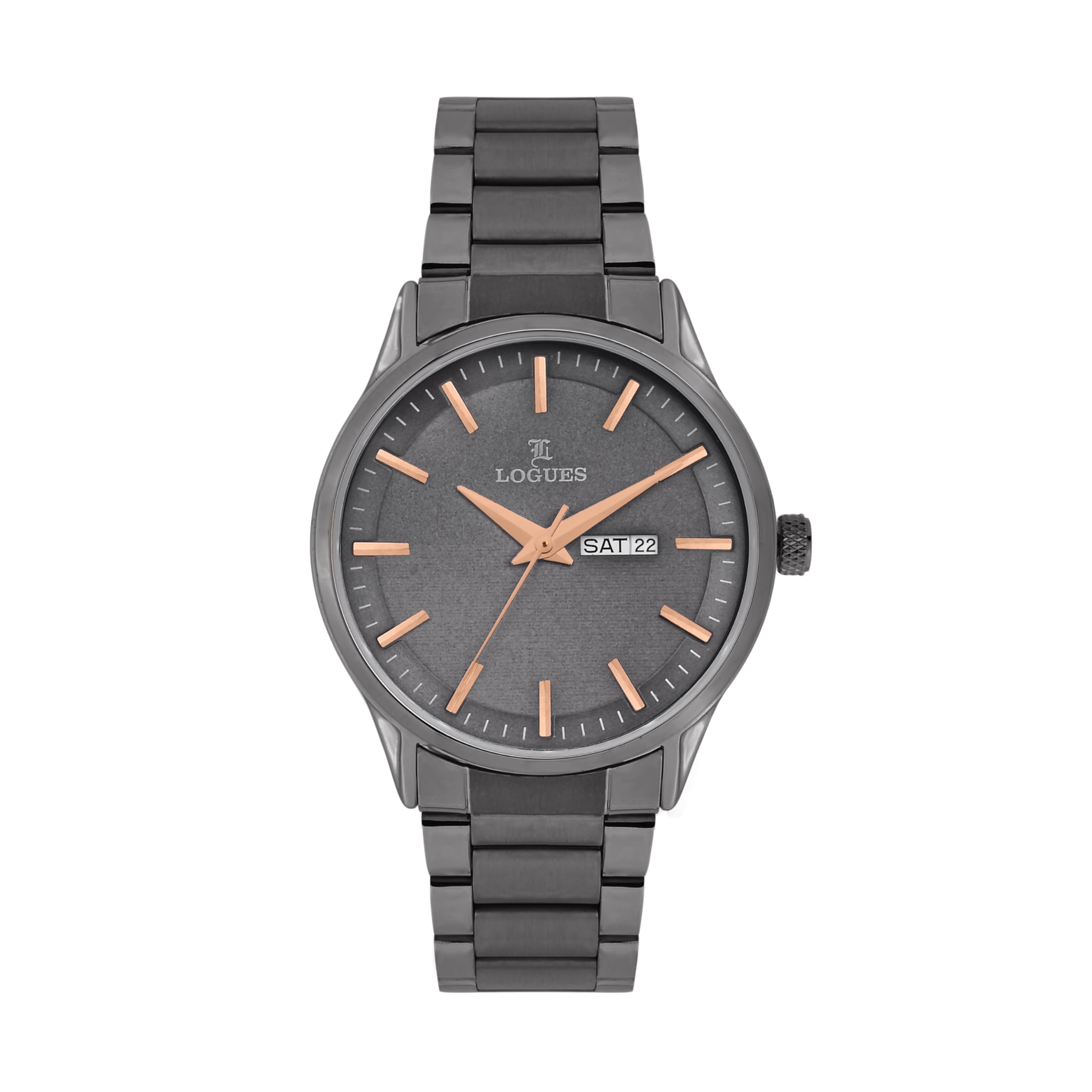 L LOGUES Analog Grey Dial Men's Watch - G 4143 QMD-27 | 3 ATM Water Resistant | Stylish Timepiece for Him 1