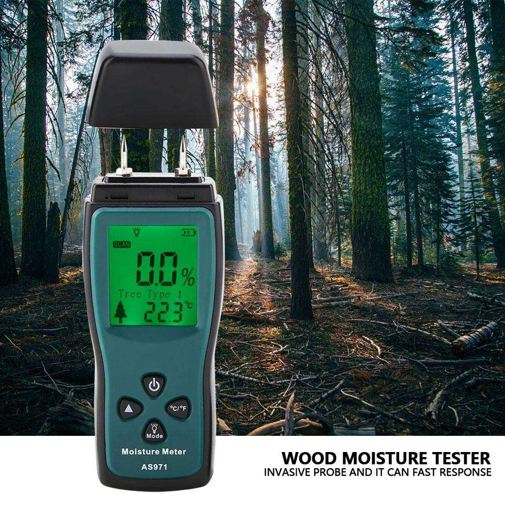 Meter Moisture Detector Digital Moisture Meter Wood to accurately measure the percentage of water in wood for firewood, paper, flooring, firewood and trees 5
