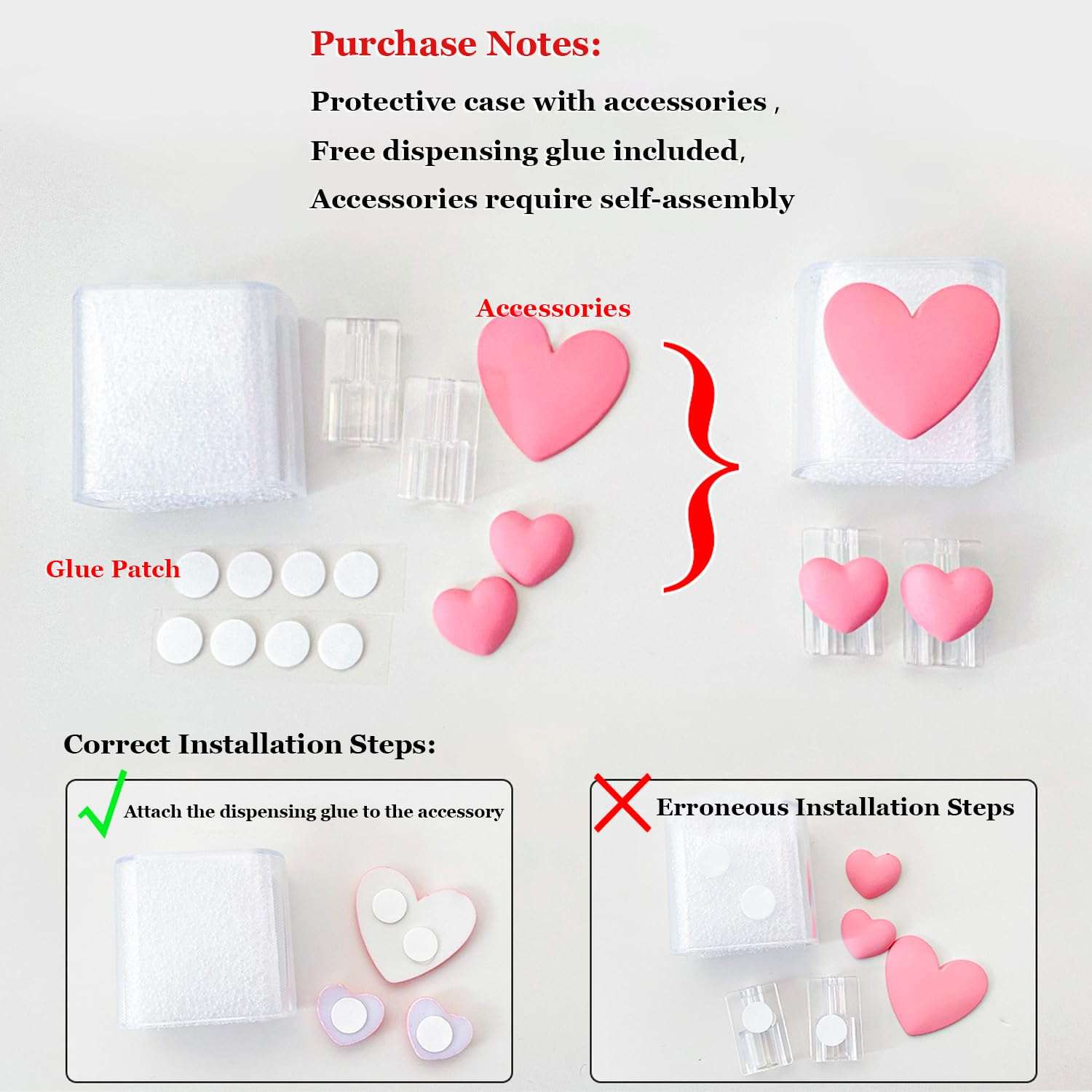 Seanai 5in1 18W/20W Charger Case Compatible with Apple 20W Power Adapters, Lovely Charger Cover & Cable Protector for iPhone Pro Max & MacBook Neo 13 Inch Charging Cables, Pink Crystal Butterfly 4