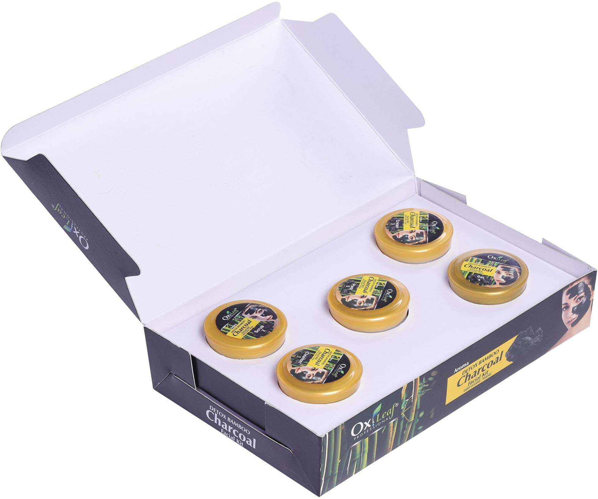 Oxileaf Professional Aroma Detox Bamboo Charcoal & Aroma Diamond Facial Kit Combo 1400g 3