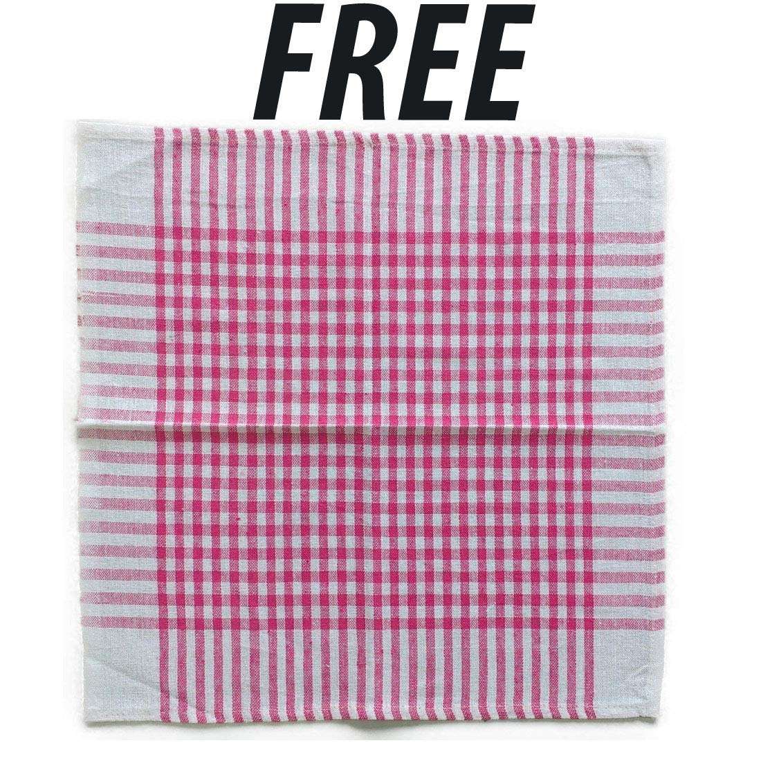 Dhwani Enterprise Kitchen Tissue Paper Towels, 100 Cuts -Pack of 6 WITH CHECK DUSTER CLOTH FREE 6