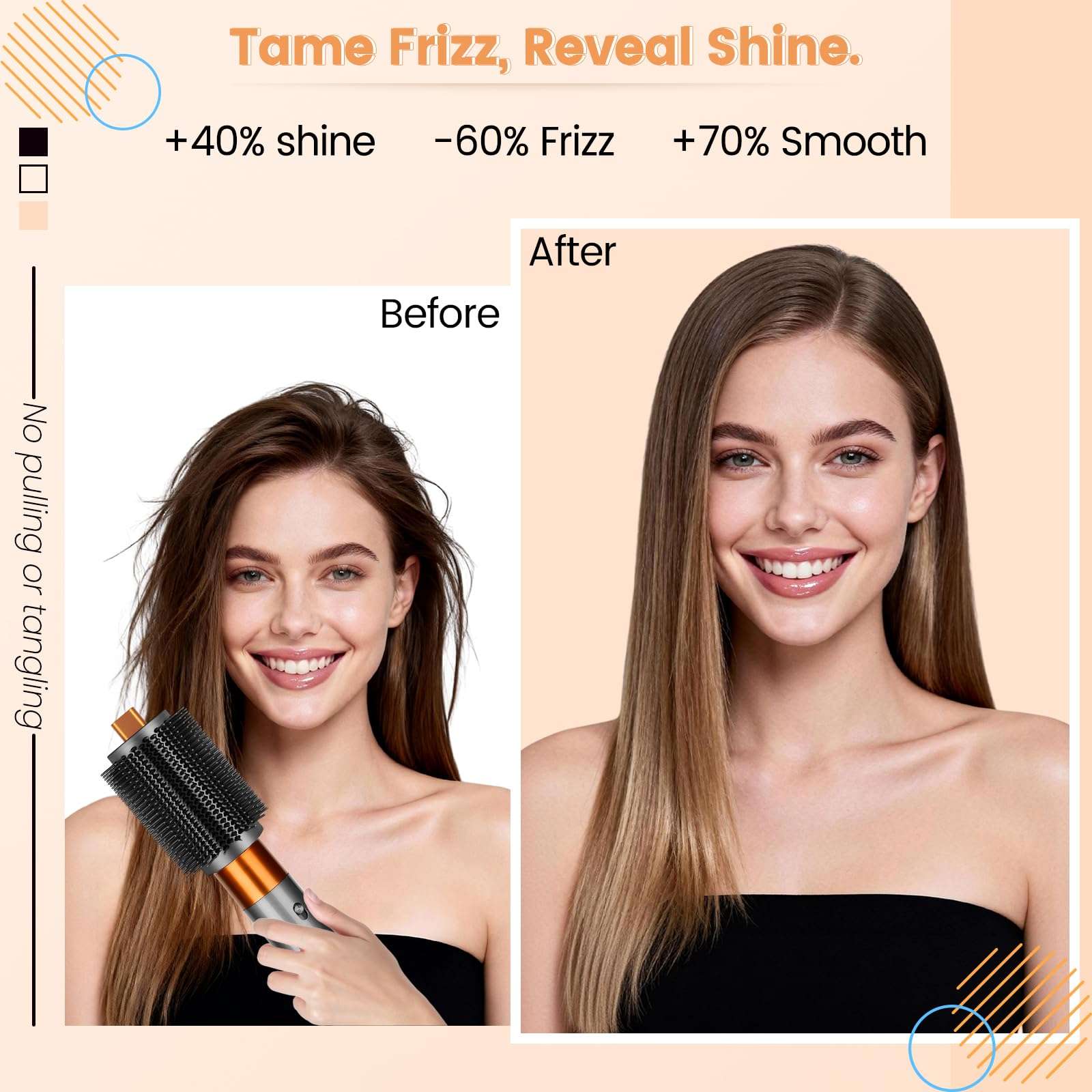 YTCHYYSK Upgraded Large Round Volumizing Brush Attachment and Wave Curl Diffuser Attachment for Dyson Airwrap HS01 HS05 HS08 Accessories 5