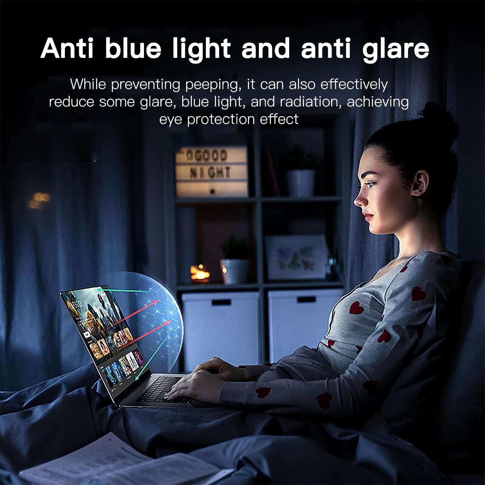 Halloive 360° Privacy Screen Protector Compatible MacBook pro 13 inch, Privacy Screen Filter for MacBook pro 13 inchs (2016-2022,M1, M2), Anti-Spy/Anti Fingerprint/Anti Blue Light/Anti Glare 5