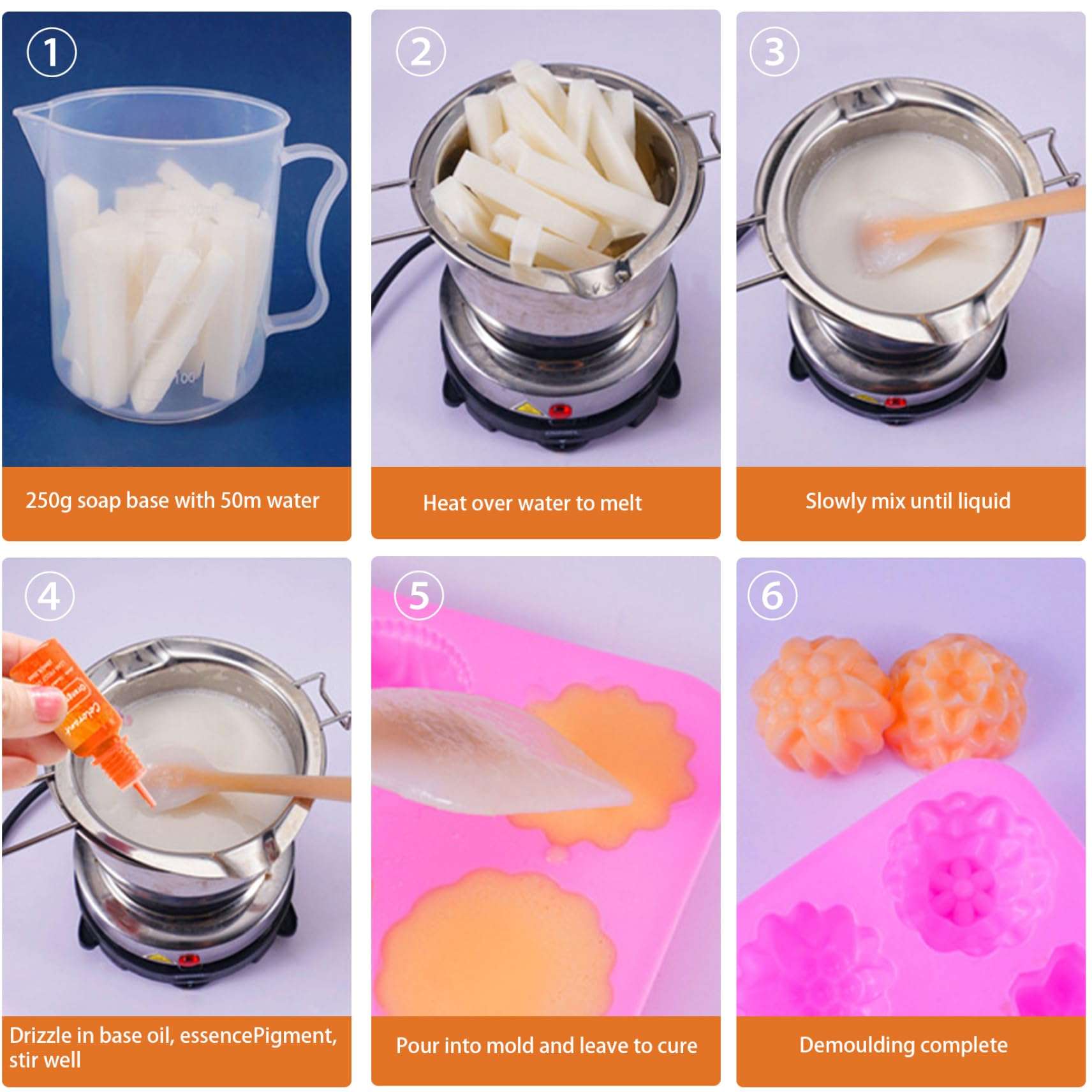 Candle Color Dye, Candle Dye 10 Colors 10ml Candle Colour Dye Vivid Oil-Based Soap Dye Highly Concentrate Candle Colour for Candle Making Supplies 4