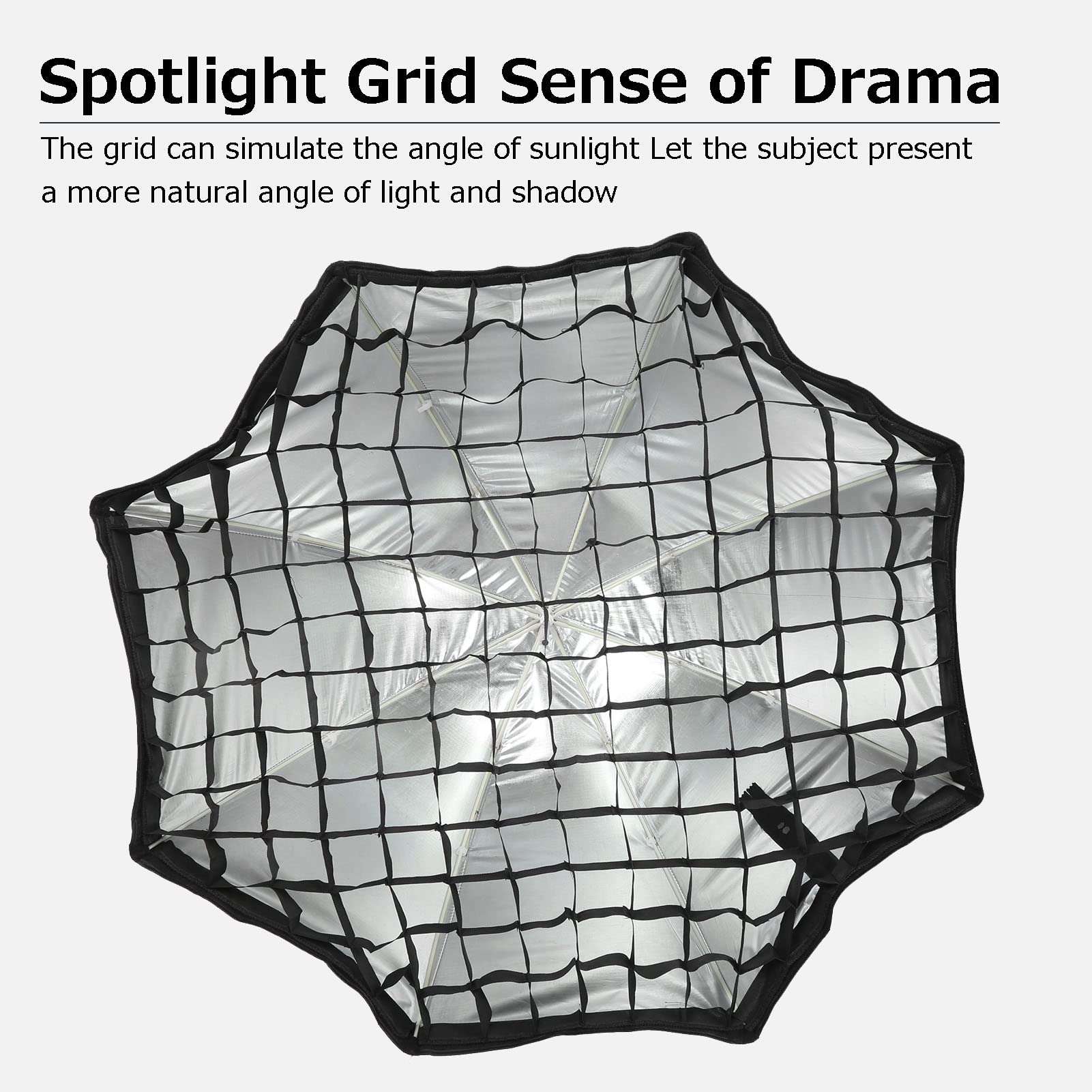 95cm/37.4" Octagonal Softbox, Foldable Photography Studio Octagon Umbrella Type Softbox Diffuser Reflector, for Portraits,Product Photography and Video Shooting 5