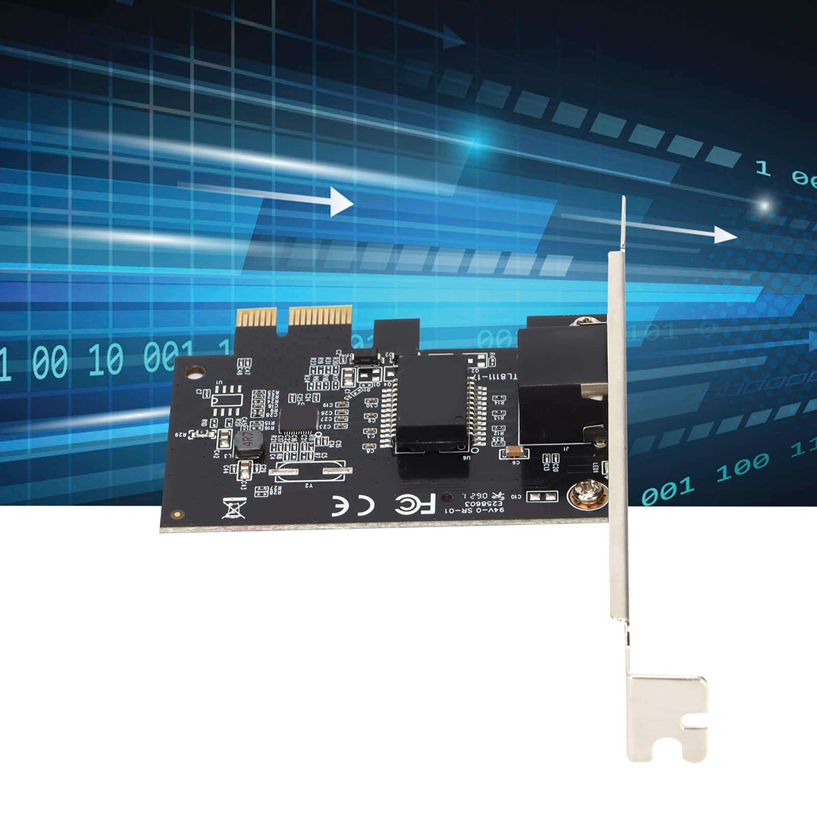 PCIE Network Card PCI Express Gigabit Ethernet Card, LAN External Interface Fast Ethernet 1000Mbps Transmission Rate, Ethernet Adapter Computer Accessories 4