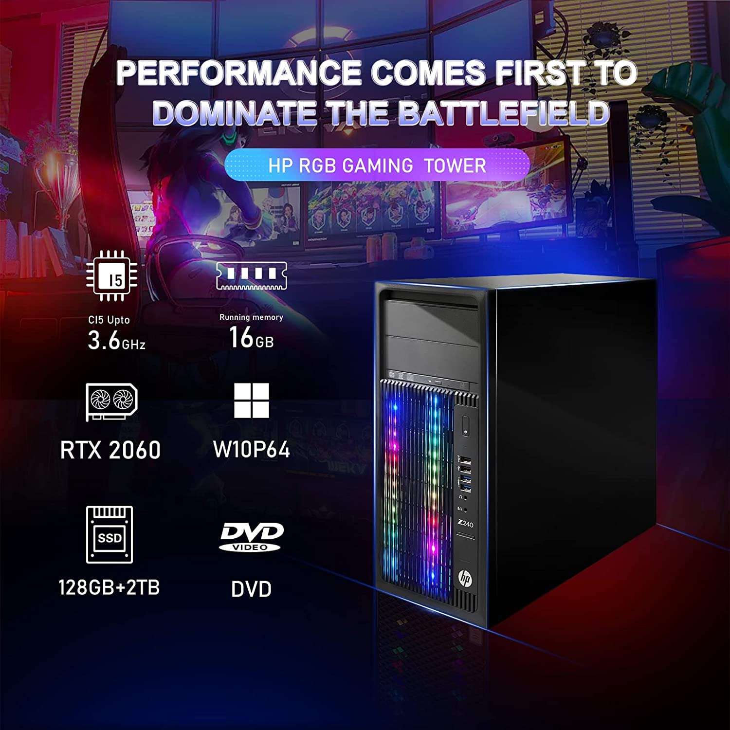 HP Workstation Z240 Tower, Intel Core i7, 16GB RAM, 512GB SSD, Windows 10 Pro (Renewed) 3