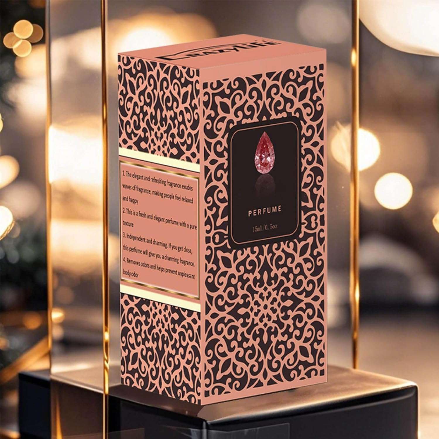 WSNPTUL Captivating Vanilla & Woody Fragrance Perfume - Arabian Charm Eau de Toilette for Men, Fresh & Long-Lasting Fragrance, Boosts Confidence and Allure, 15ML/0.5 Fl.Oz (1pcs) 5