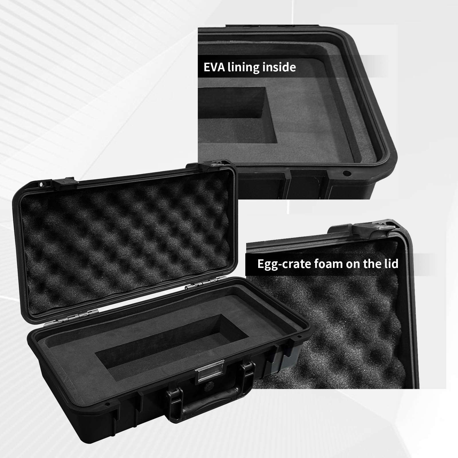 Hard Shell MIDI Controller Case for Ableton Move, Hard Shell Carrying Storage Case Equipped with Comfort Handle with Customizable Foam 6
